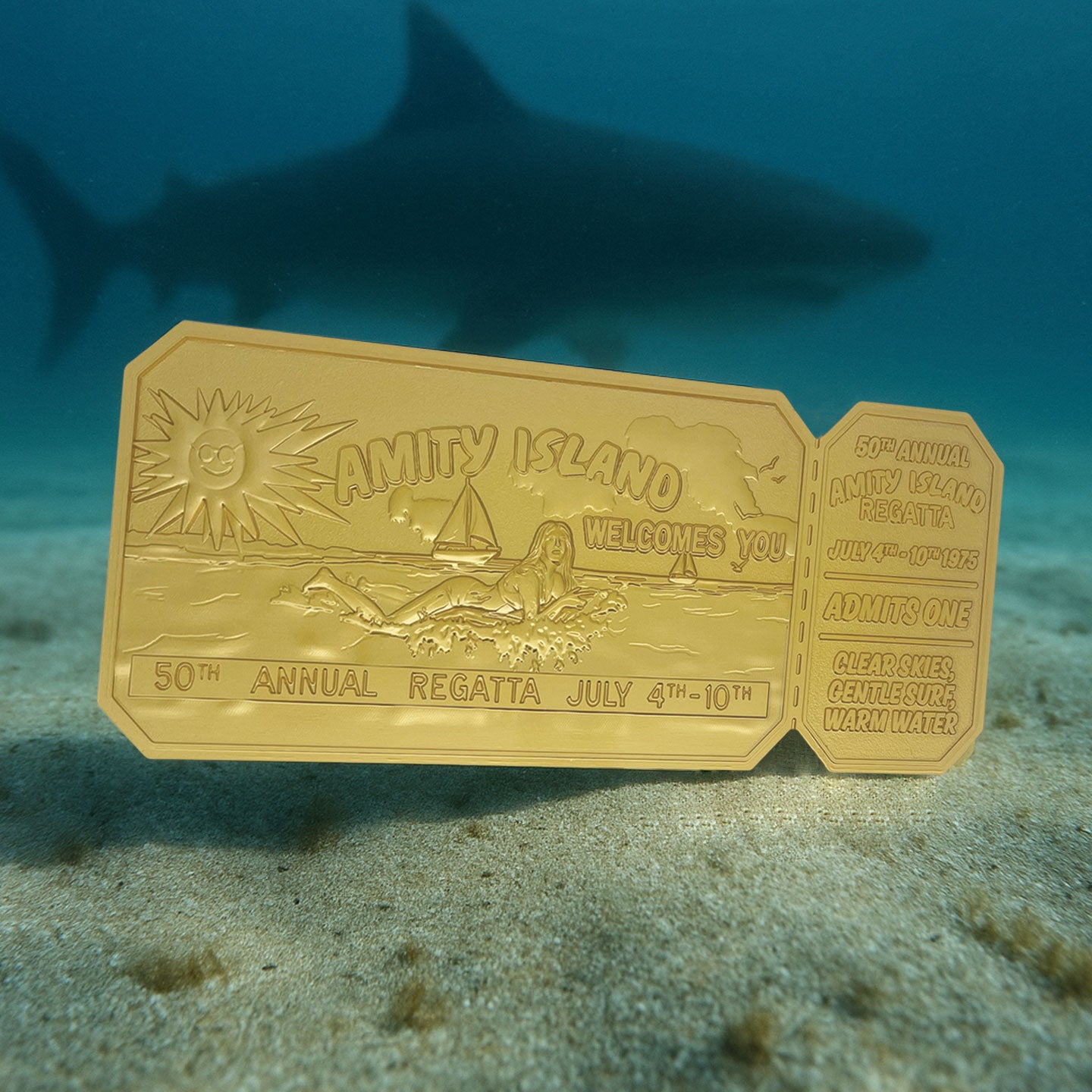 Jaws 50th Anniversary Shark Tooth Medallion