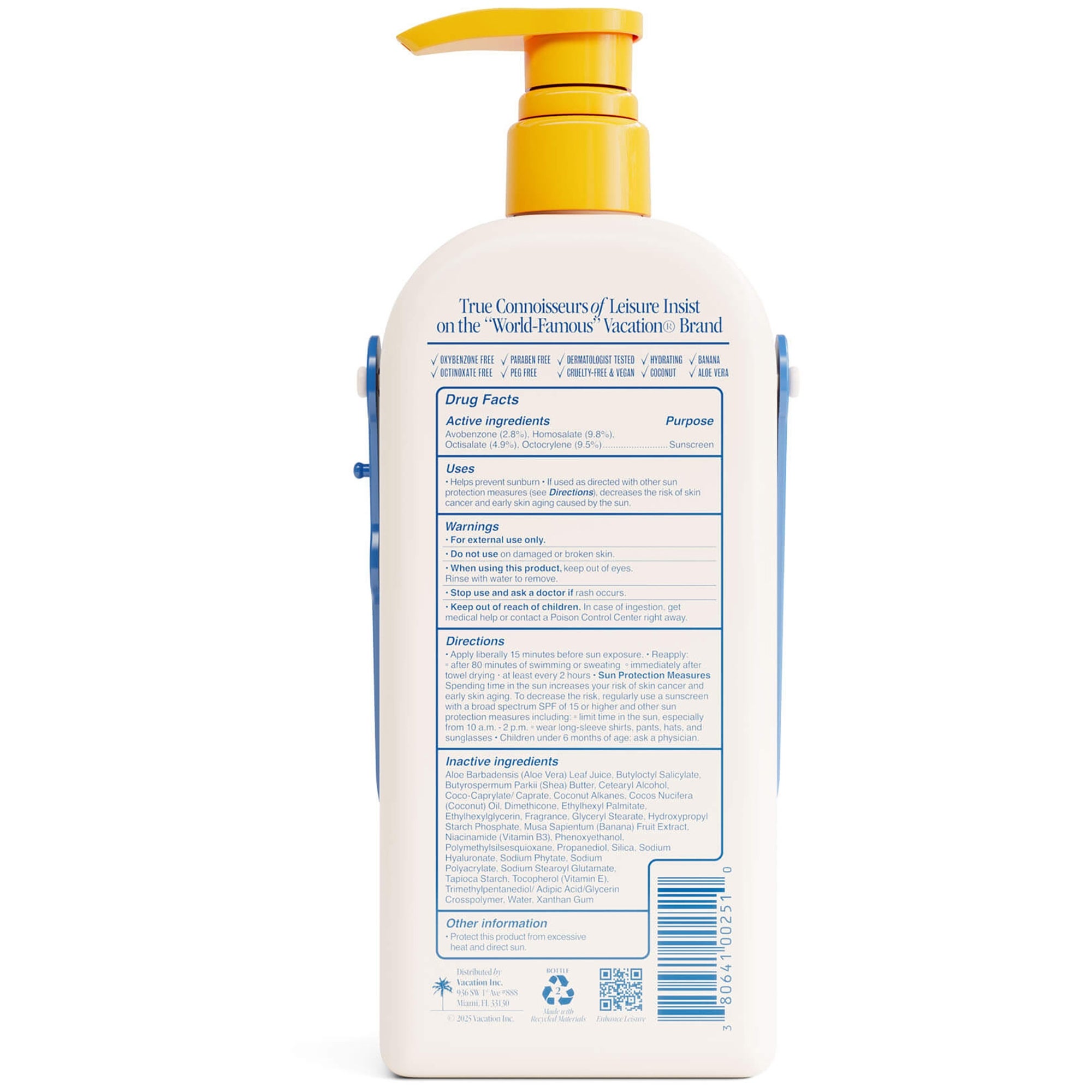 Vacation Classic Lotion SPF 50 Sun Jug 591ml | Dermstore