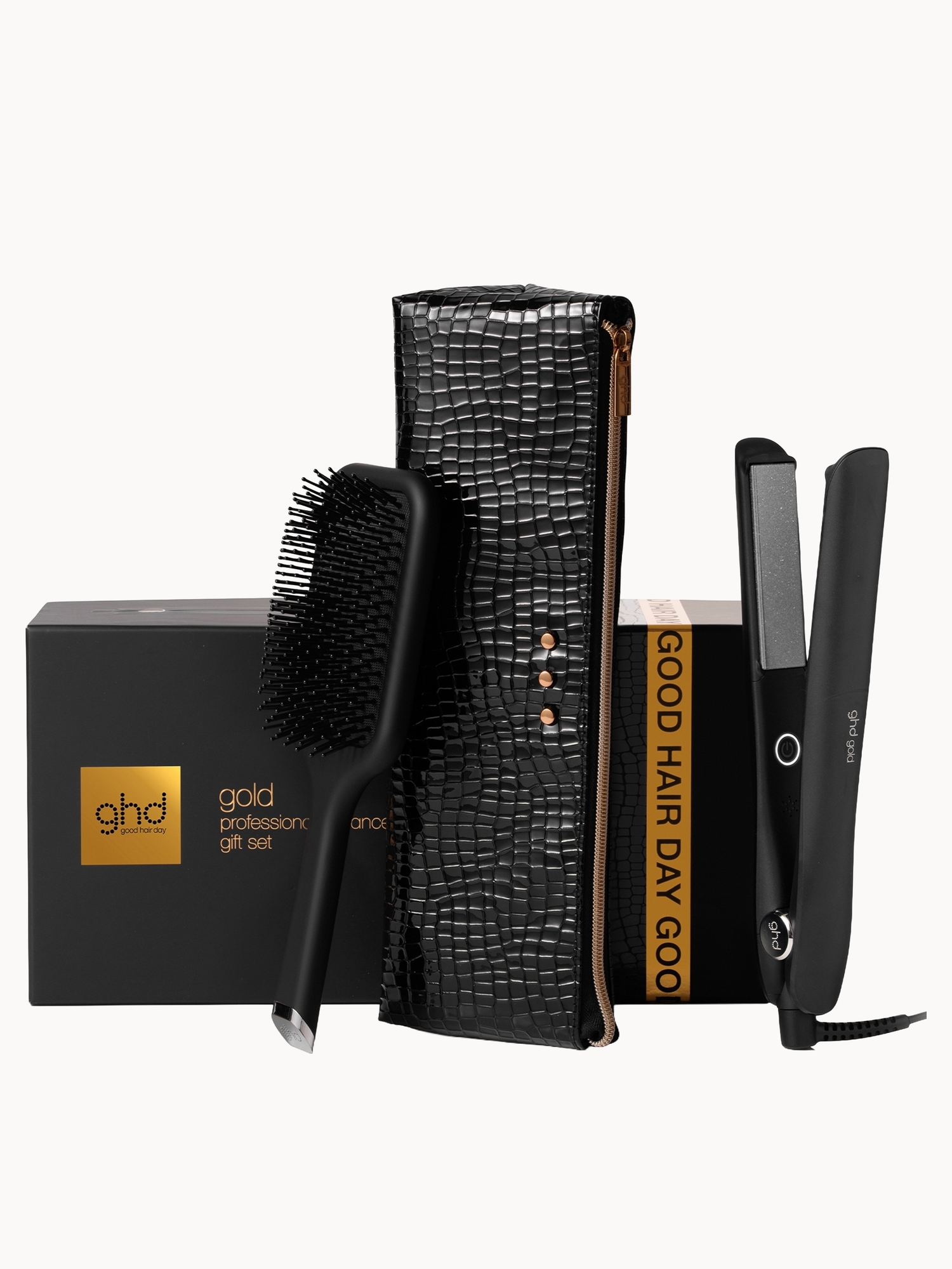ghd: ghd Gold Styler gift set with detangling comb and styler bag