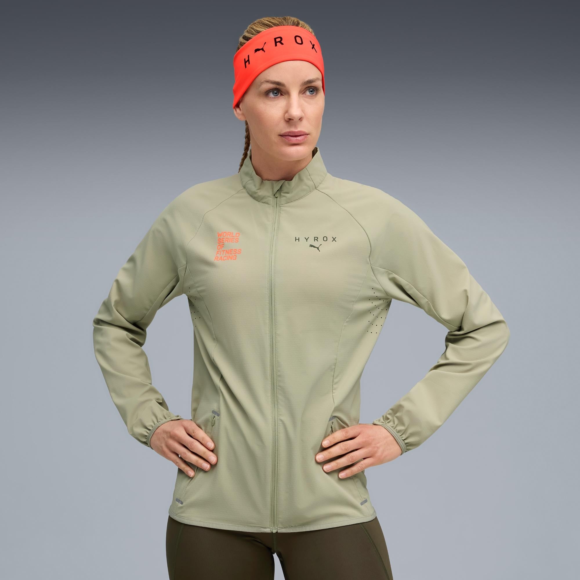Womens PUMA x HYROX Ultraweave Jacket - Green - S | HYROX Shop Official