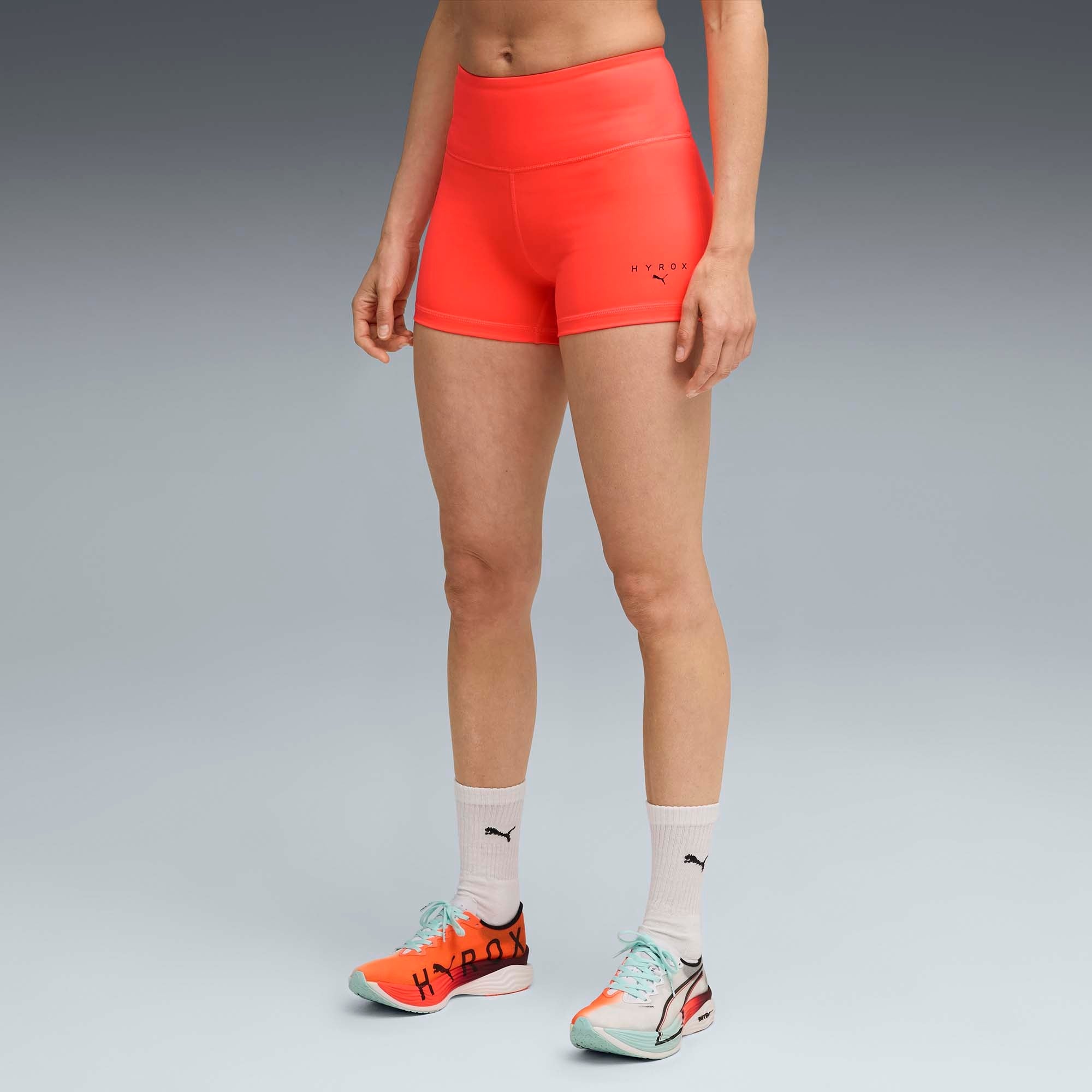 Womens PUMA x HYROX TAD ESS SHORT TIGHT - Red - S | HYROX Shop