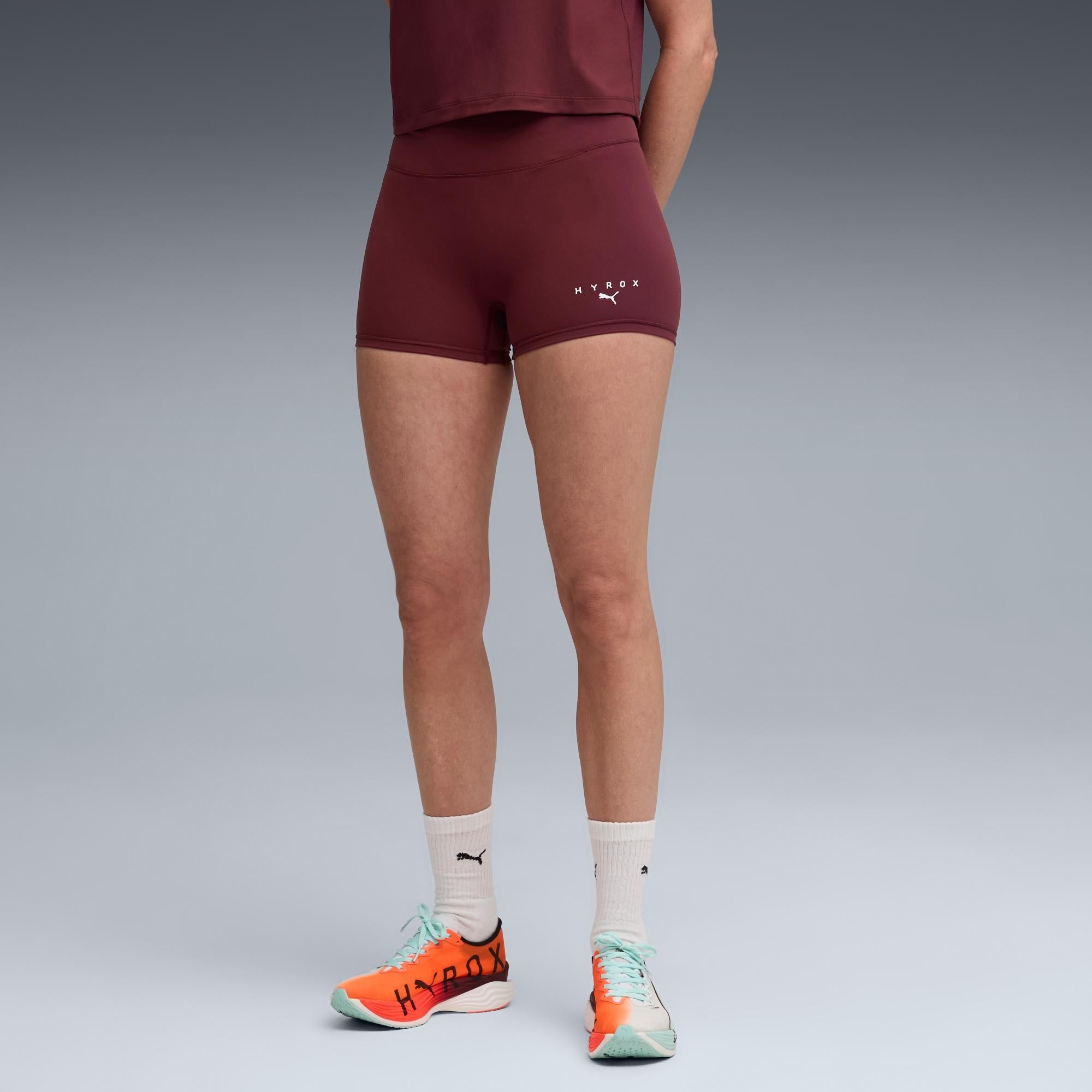 Womens PUMA x HYROX TAD ESS SHORT TIGHT - Red - S | HYROX Shop