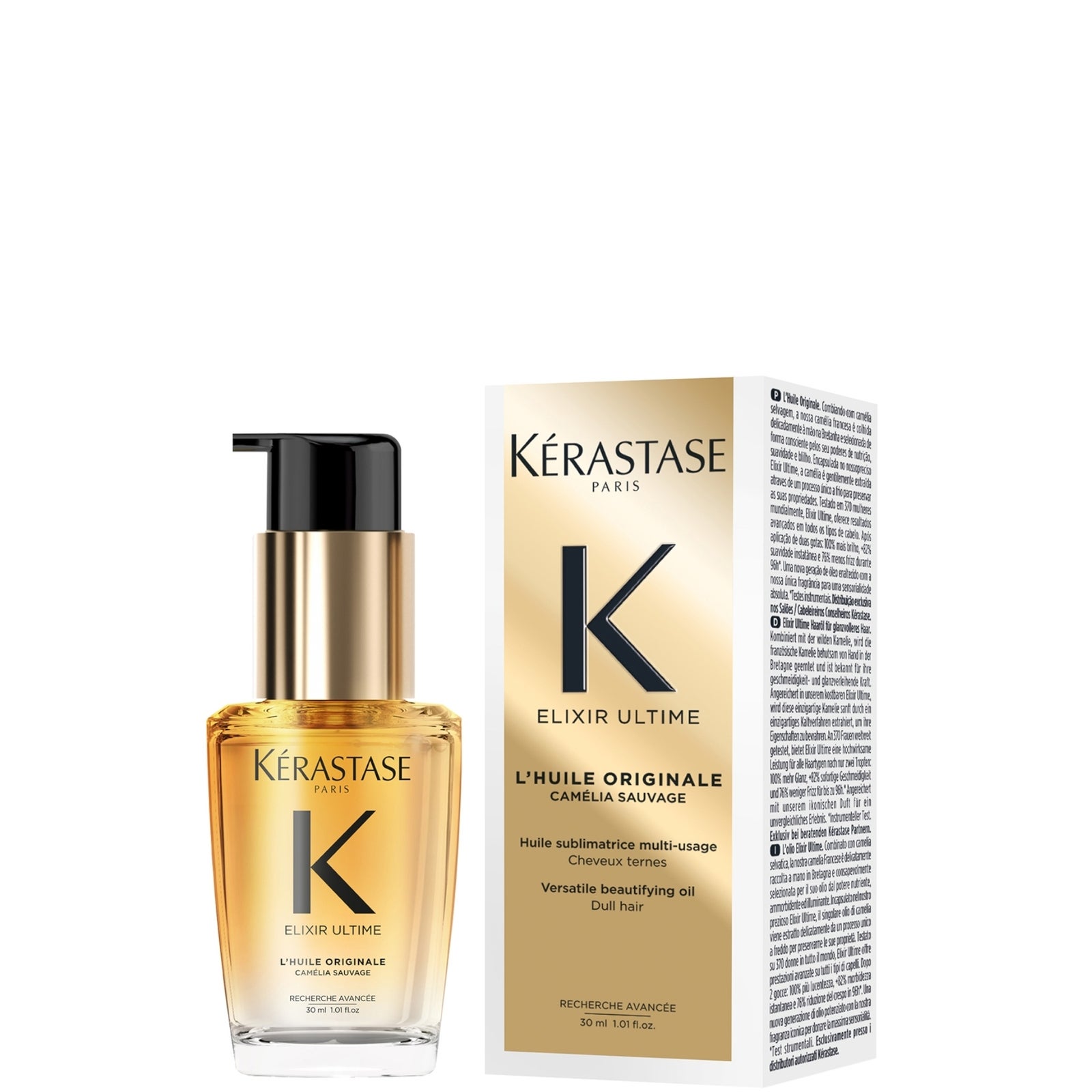 Kérastase Gloss Absolu Trio for Glossy Hair, Glaze Drops Hair Oil