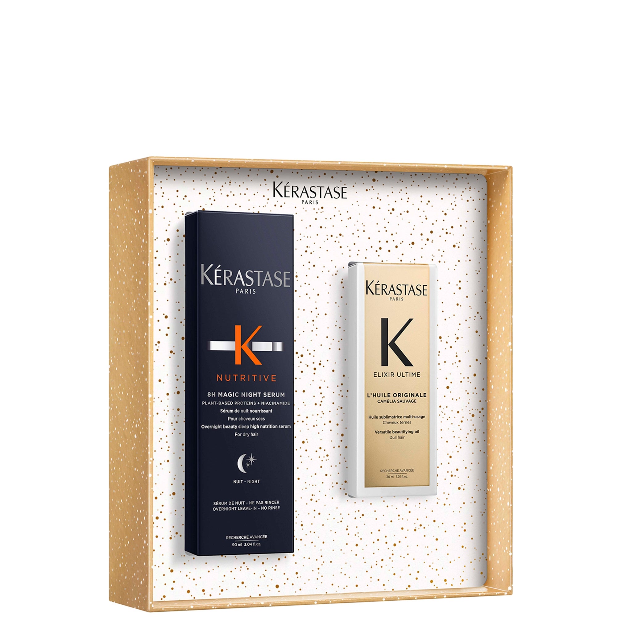 Kérastase Gloss Absolu Trio for Glossy Hair, Glaze Drops Hair Oil