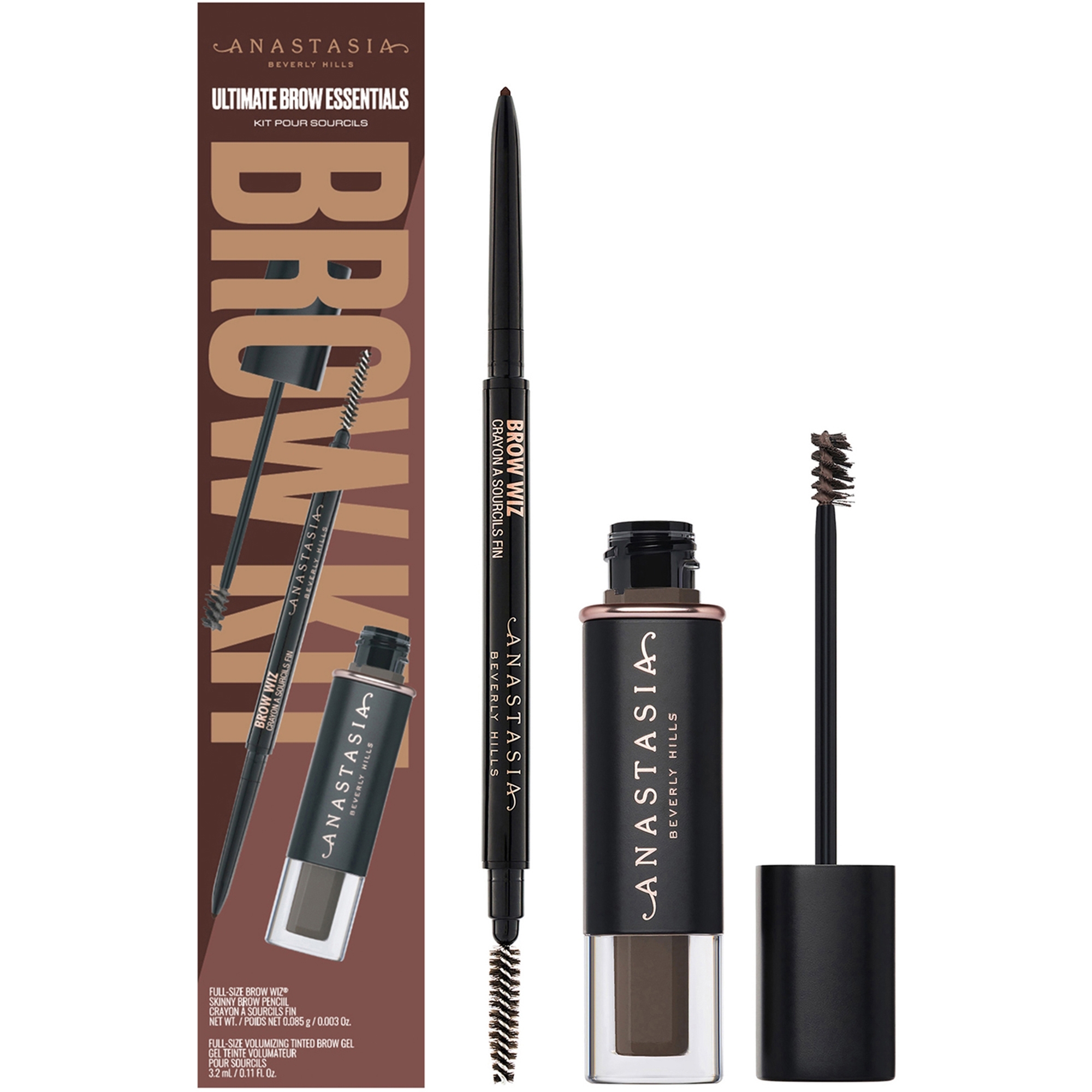 Anastasia Beverly Hills Ultimate Brow Essentials Kit - Dark Brown