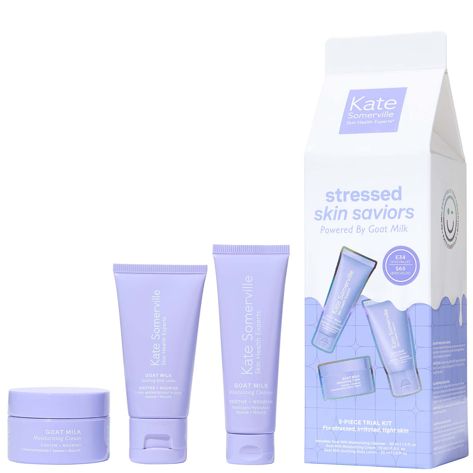 Kate Somerville Stressed Skin Saviors Worth £55 | CultBeauty