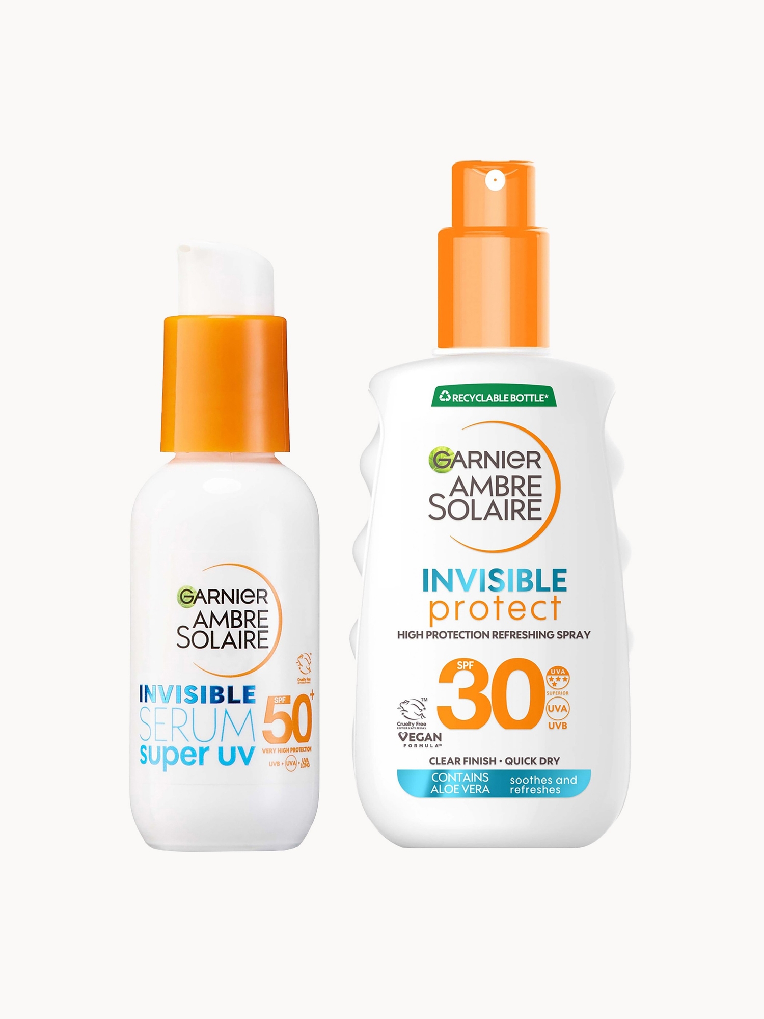Ambre Solaire: Garnier Ambre Solaire Invisible Sun Protection SPF Face & Body Bundle