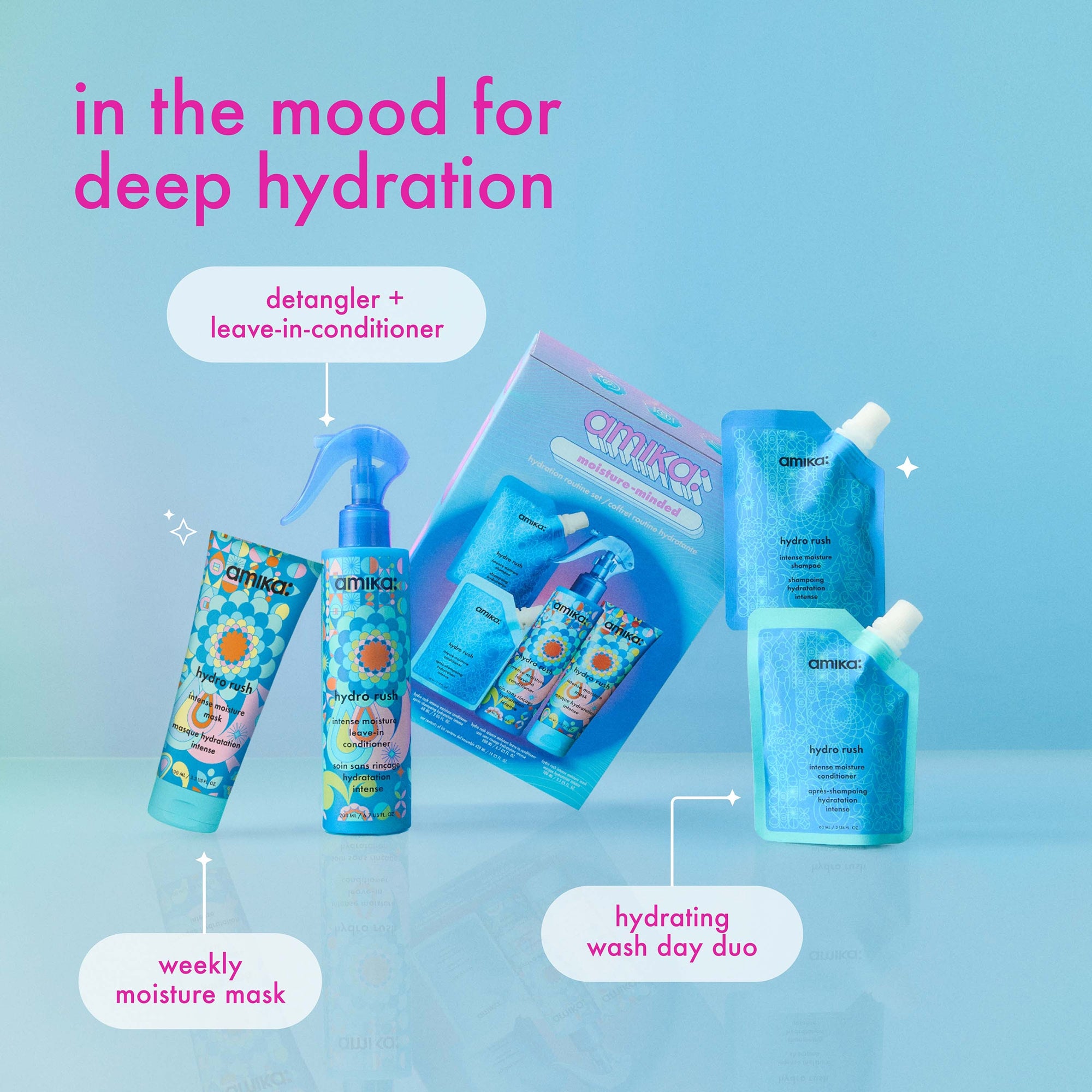 amika moisture-minded hydration routine set | Cult Beauty