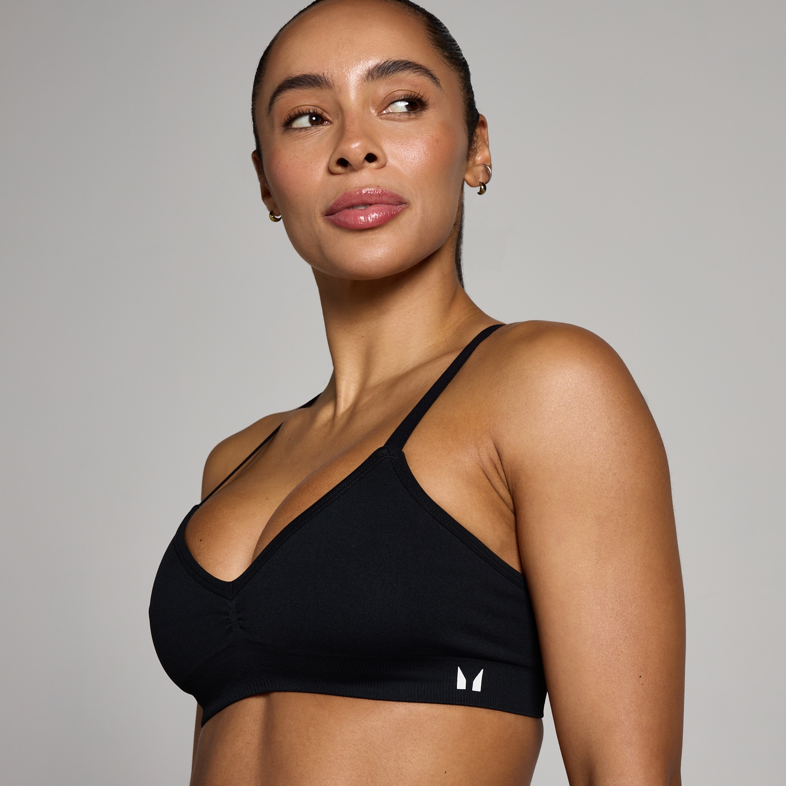 MP レディース Tempo シームレス ラッシュドフロント スポーツブラ