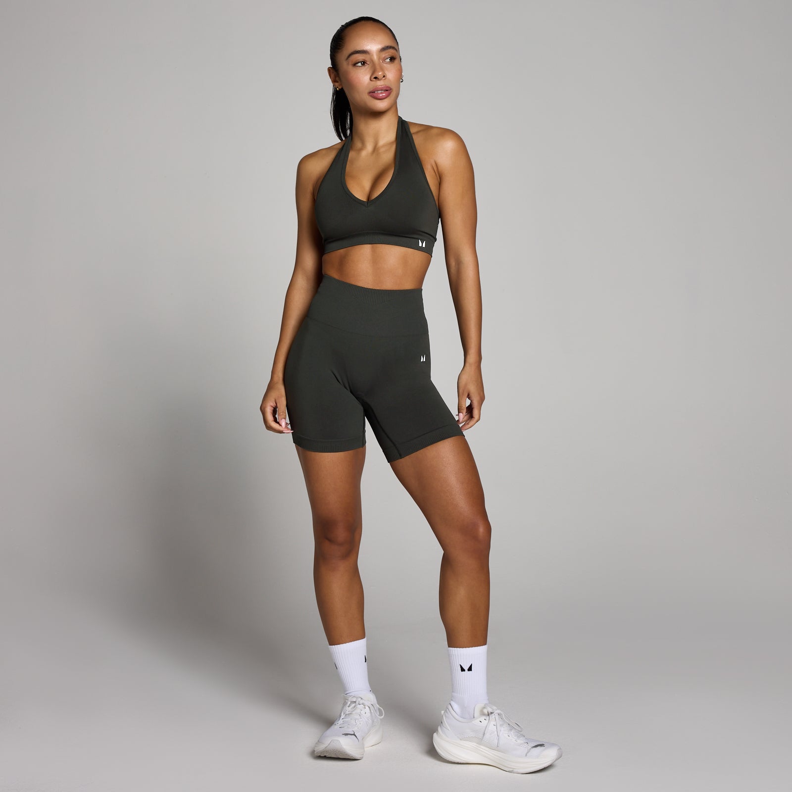MP Women's Tempo Seamless Scrunch Shorts - Night Grey | Myprotein US