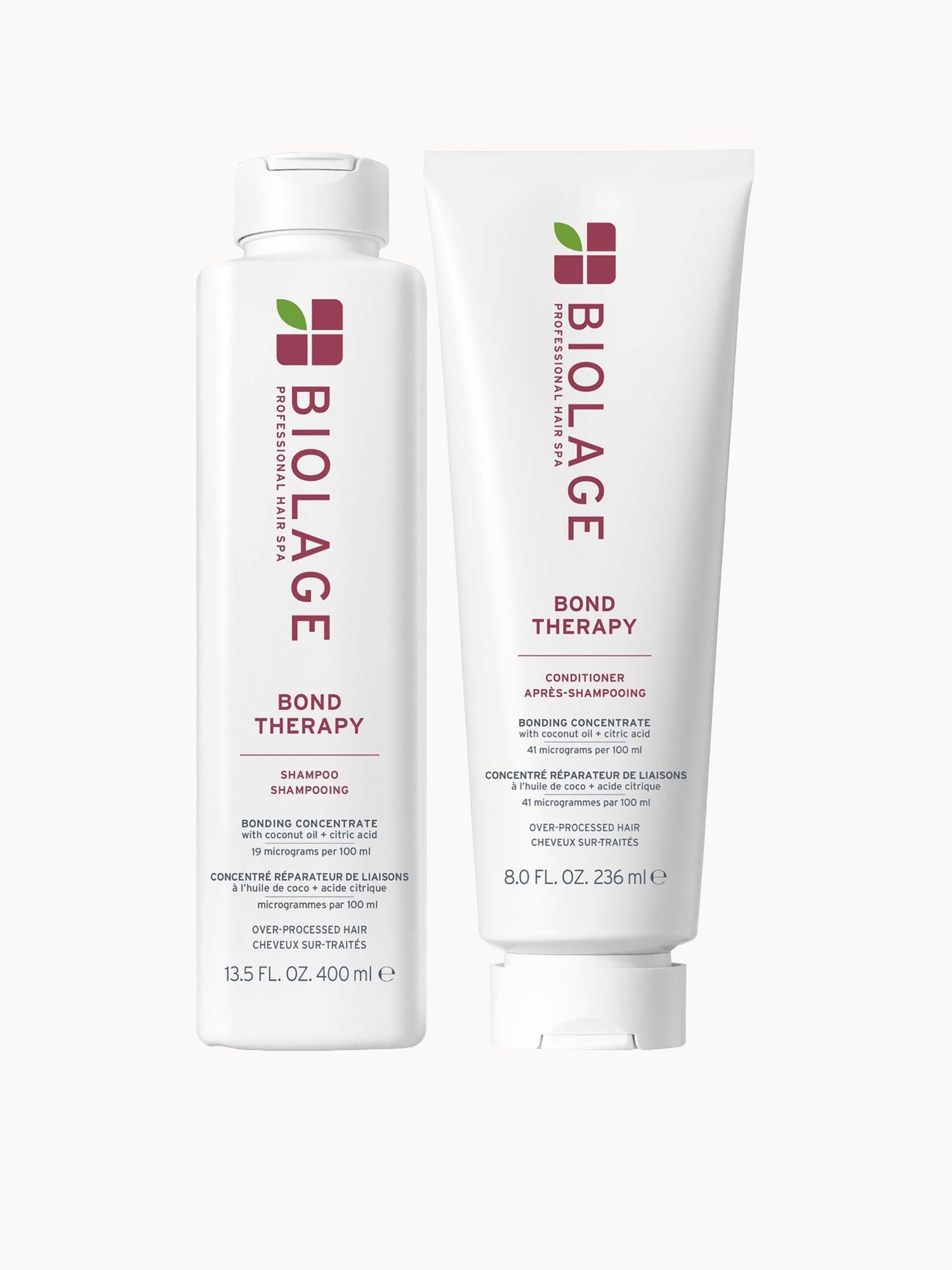 Biolage Bond Therapy Shampoo 400ml and Conditioner 236ml Duo