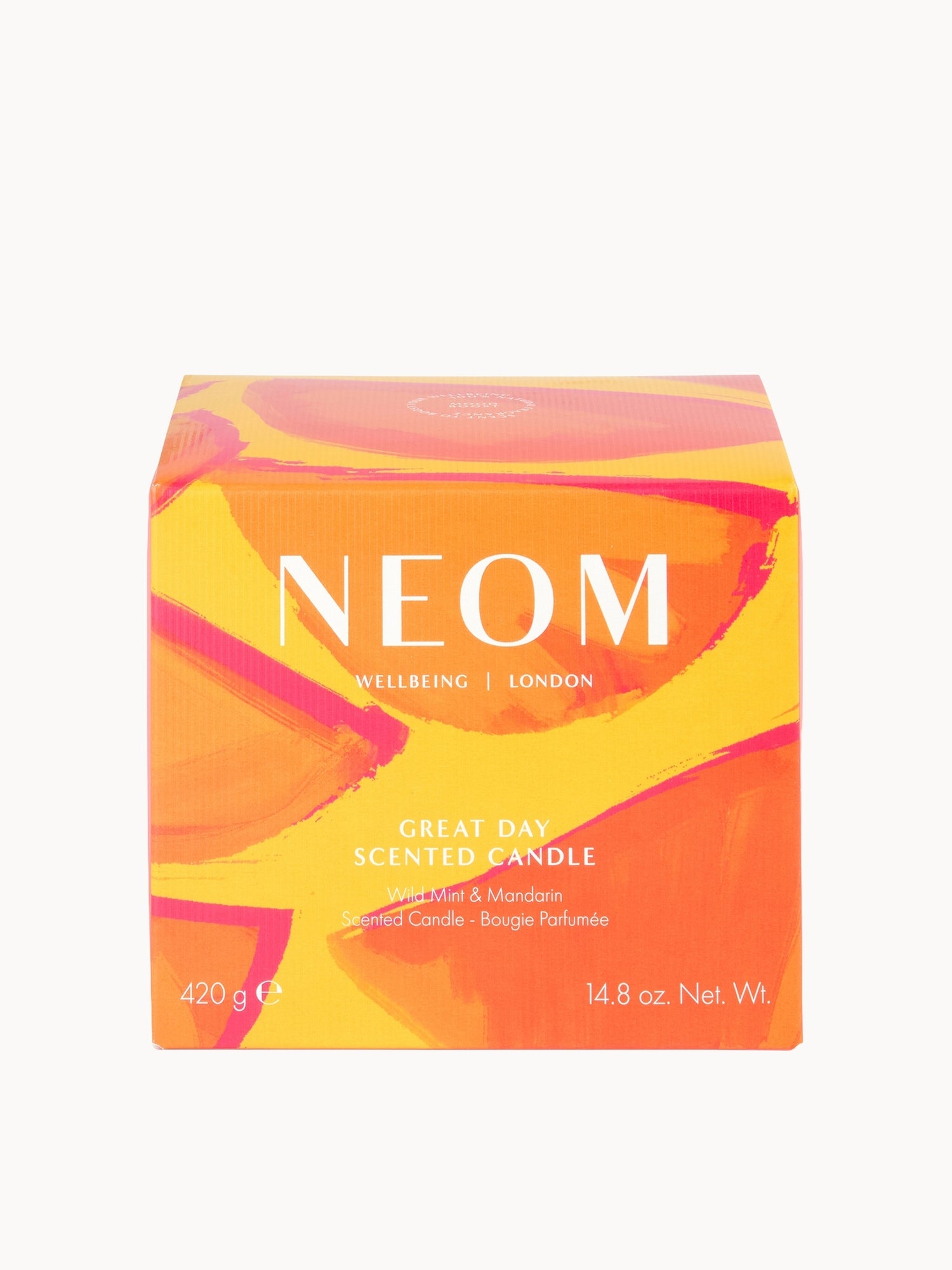 NEOM Wellbeing Great Day 3 Wick Candle 420g | LOOKFANTASTIC
