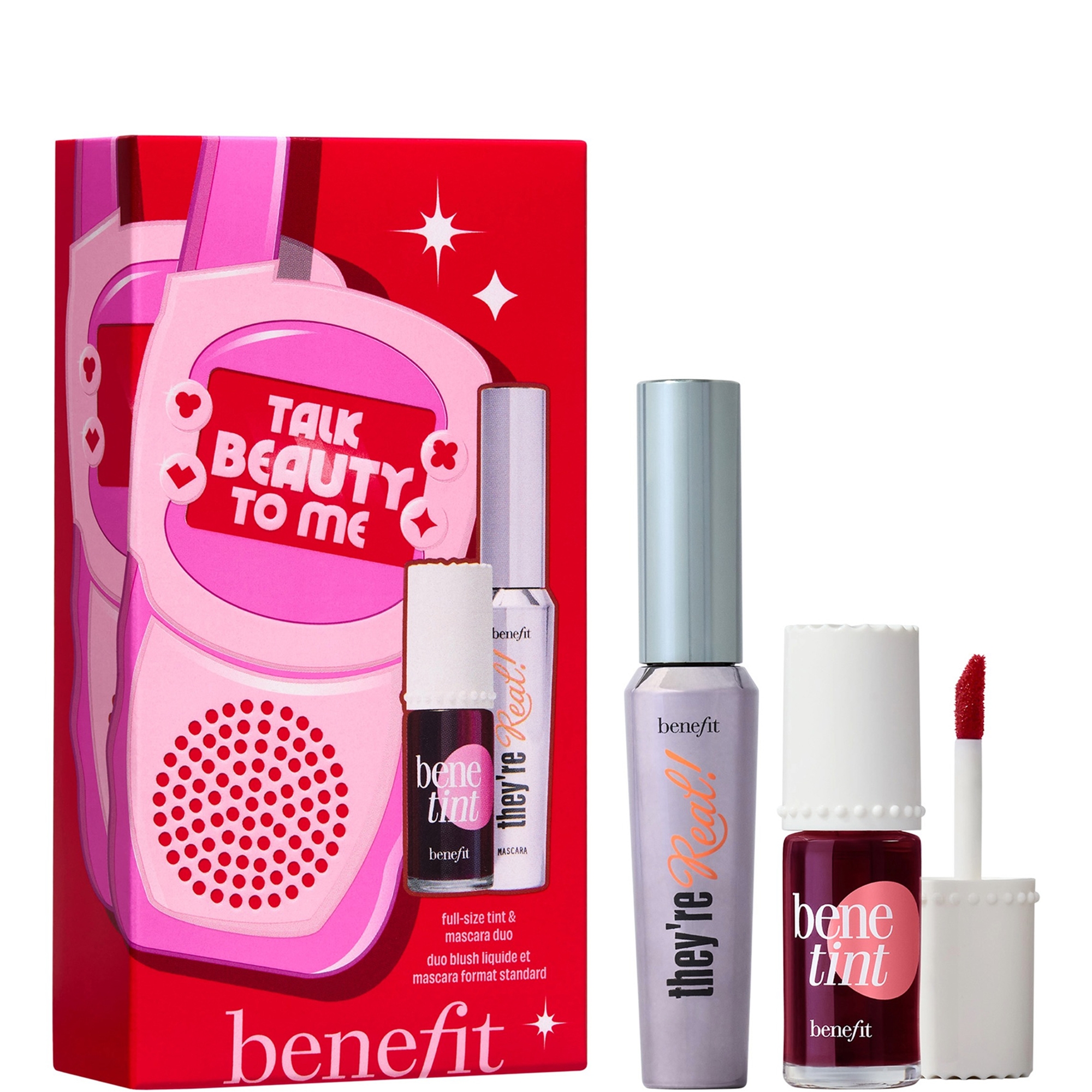 benefit Talk Beauty to Me Mascara and Cheek & Lip Tint Gift Set (Worth £49.50) | LOOKFANTASTIC