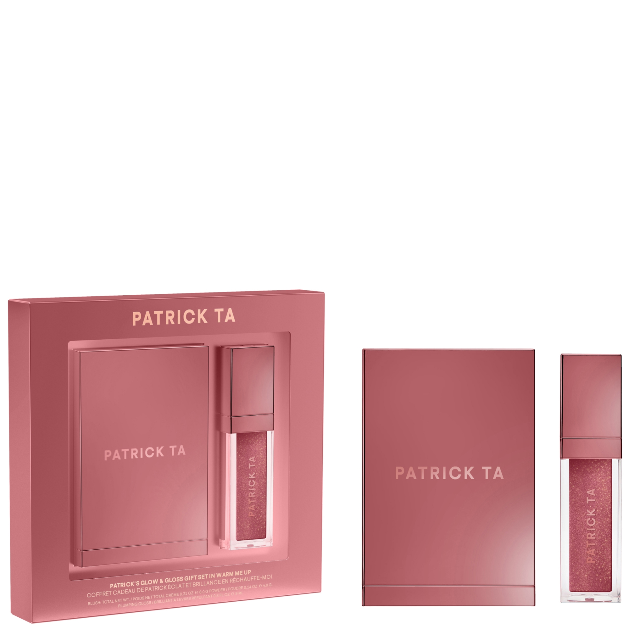 Patrick Ta ブラッシュ+リップグロスセット Patrick Ta Patrick's Glow & Gloss Gift Set -Ice Me Down | Cult Beauty