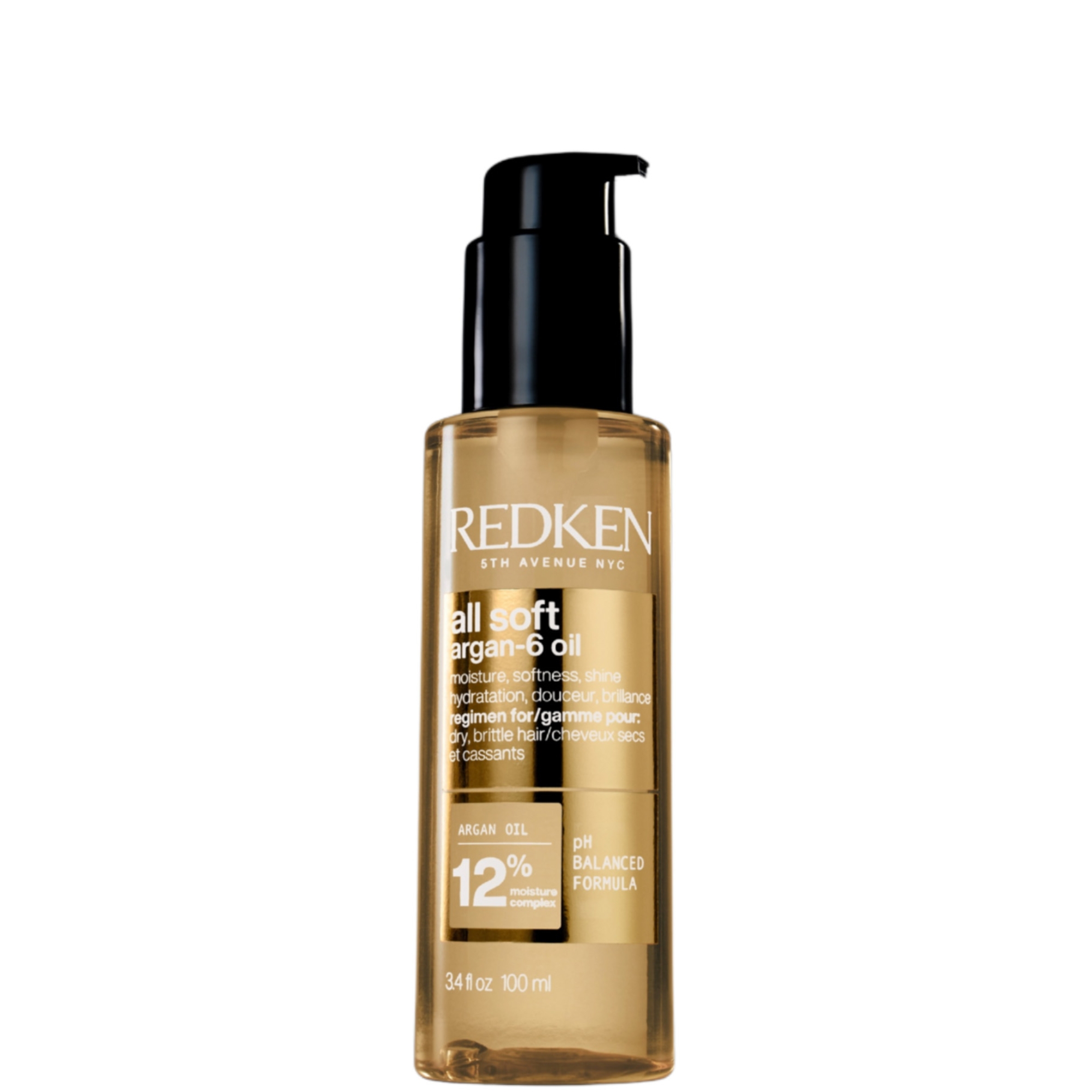 Redken All Soft Argan-6 Oil for Softness, Shine and Protection 100ml | LOOKFANTASTIC