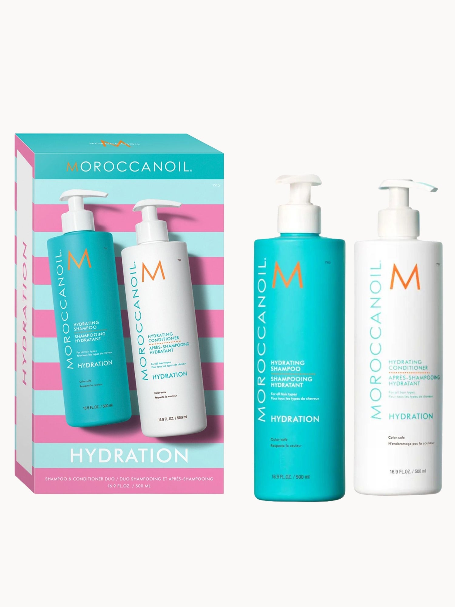 Moroccanoil: Moroccanoil Hydrating Shampoo and Conditioner 500ml Duo (Worth £82)
