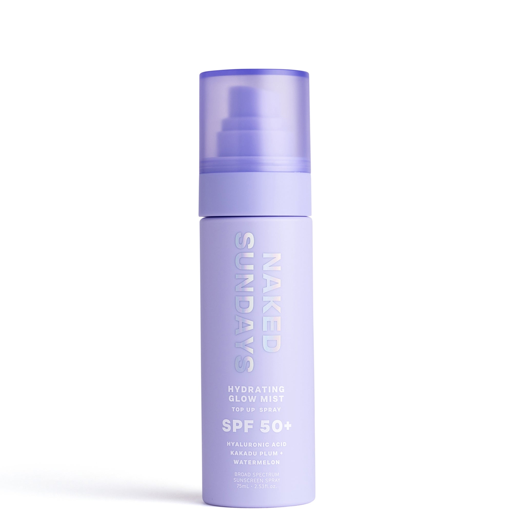 Naked Sundays SPF50+ Hydrating Glow Mist Setting Spray Sunscreen 75ml | CultBeauty