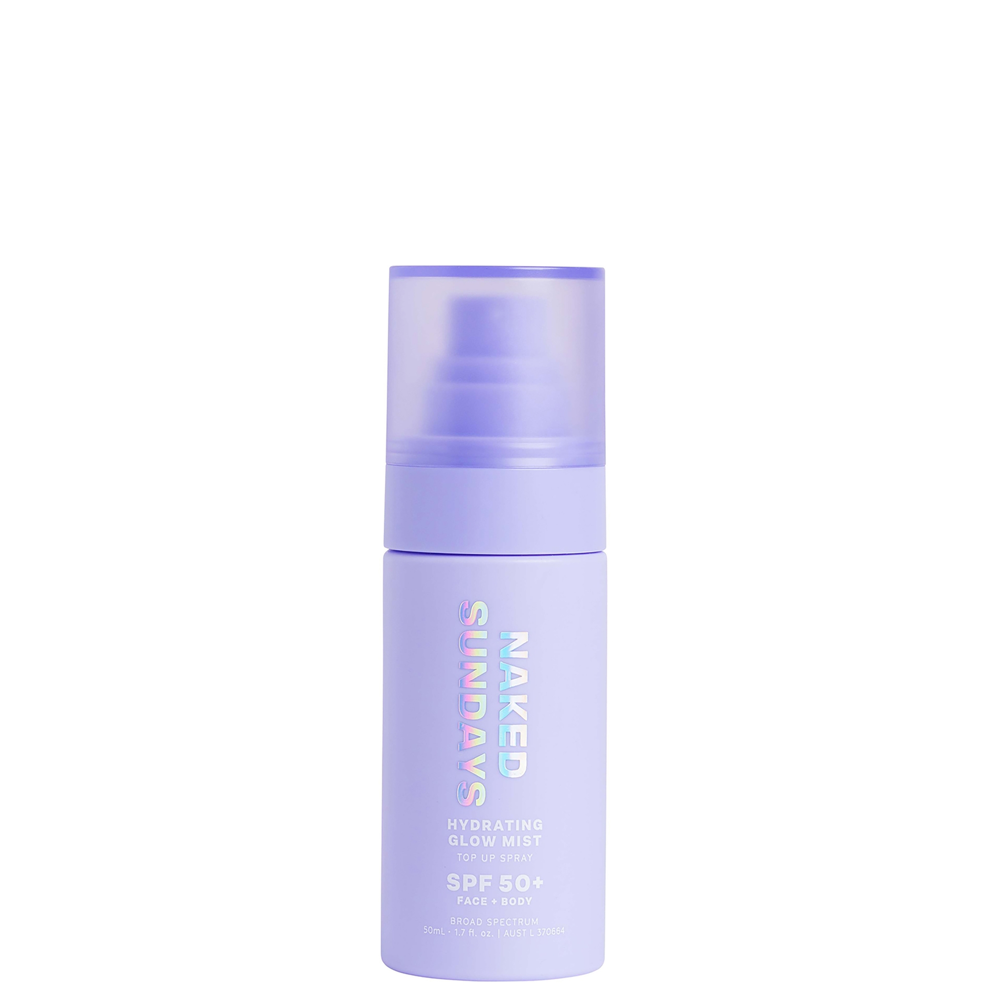 cult Naked Sundays SPF50+ Hydrating Glow Mist Setting Spray Sunscreen 50ml