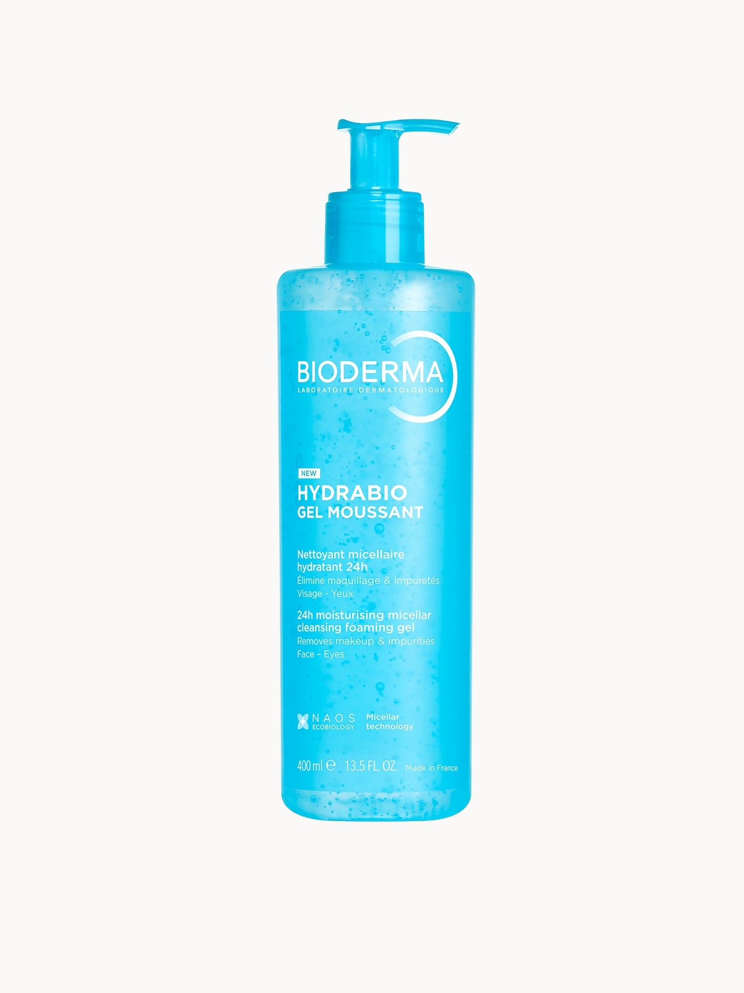 Bioderma Hydrabio Foaming Gel Face Wash for Dry Dehydrated Skin 400ml