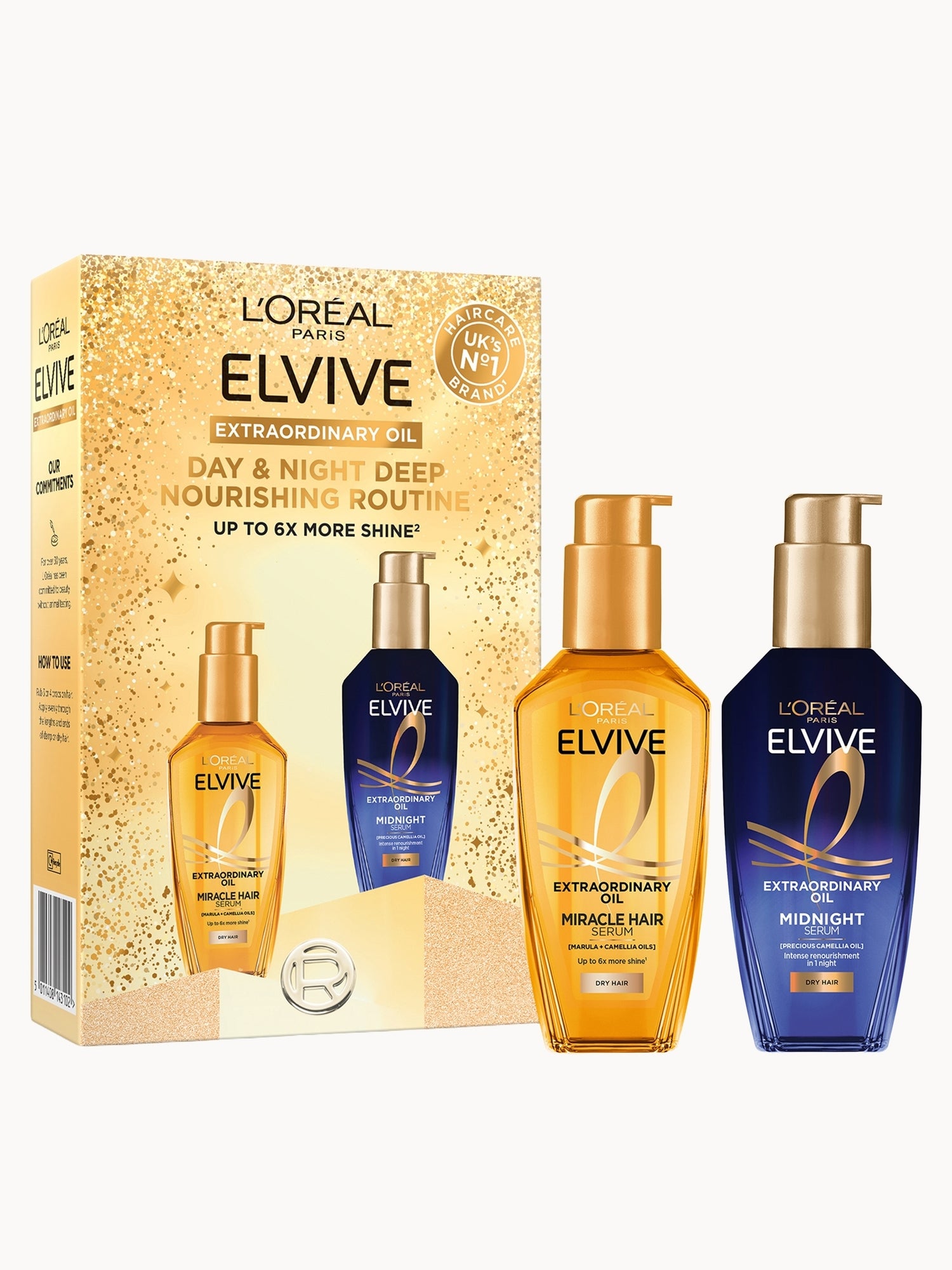 L’Oreal Paris Elvive Extraordinary Oil Day & Night Set (Worth £29.98)