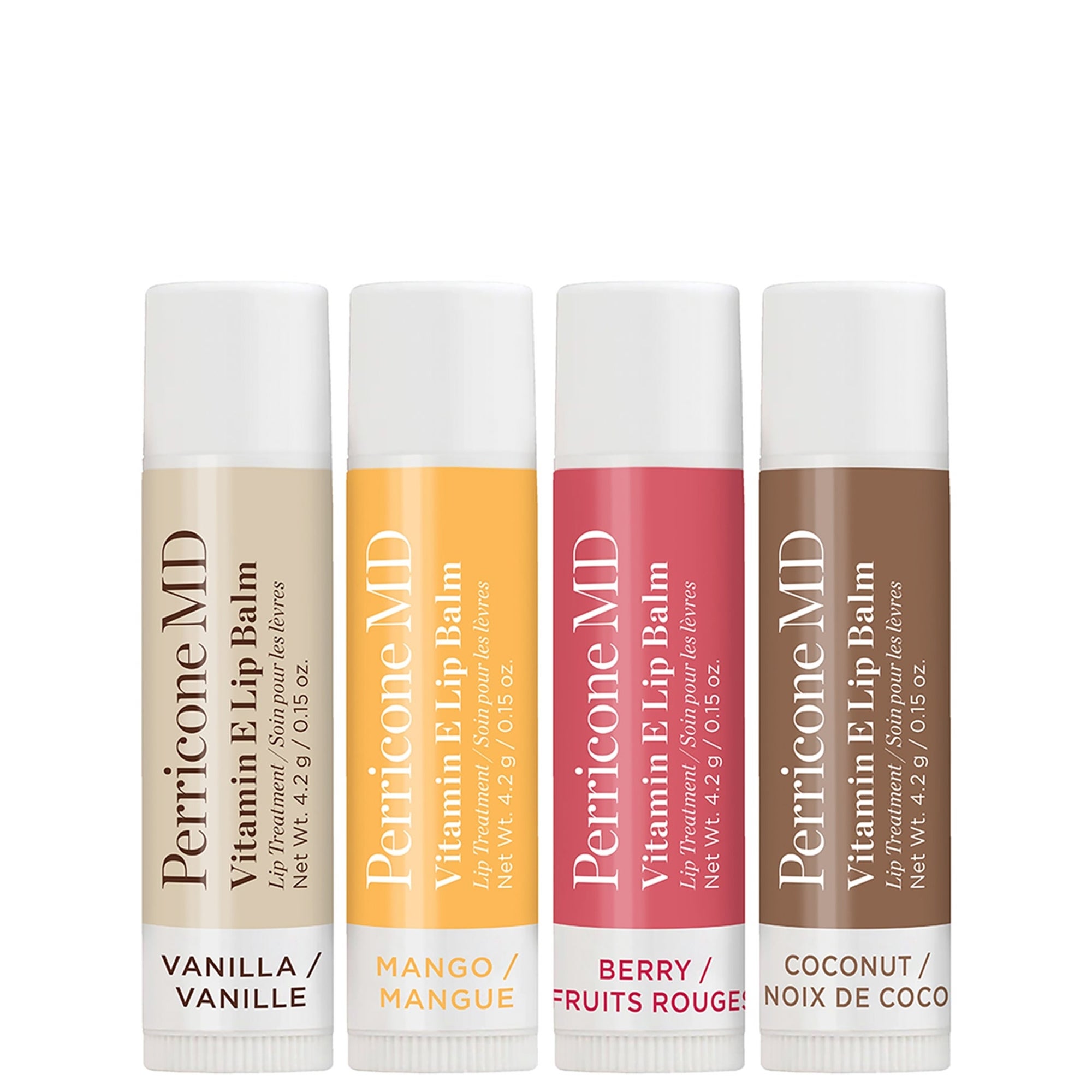 perricone md lip balm vitamin c E 4-Pack Assortment fruity goodness with Perricone Flavor:apple PICOLINATO DE CROMO CON test-product