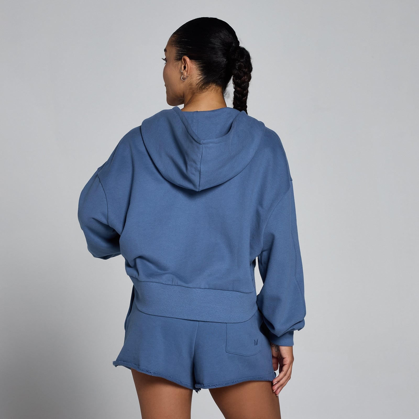 Sweat à Capuche Femme Bench, Bleu, Taille L, Zippé Intégral, Léger, état Très Bon