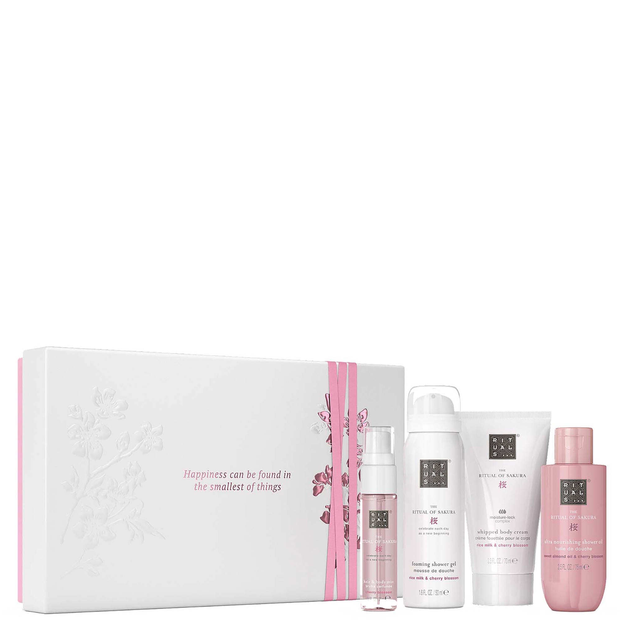 Rituals: RITUALS The Ritual of Sakura Rice Milk & Cherry Blossom Bath & Body Small Gift Set (Worth £31.20)