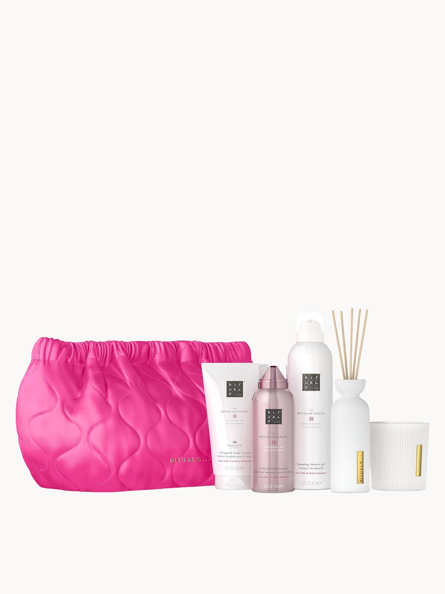 Rituals: RITUALS The Ritual of Sakura Rice Milk & Cherry Blossom Bath & Body Large Gift Set (Worth £100.70)