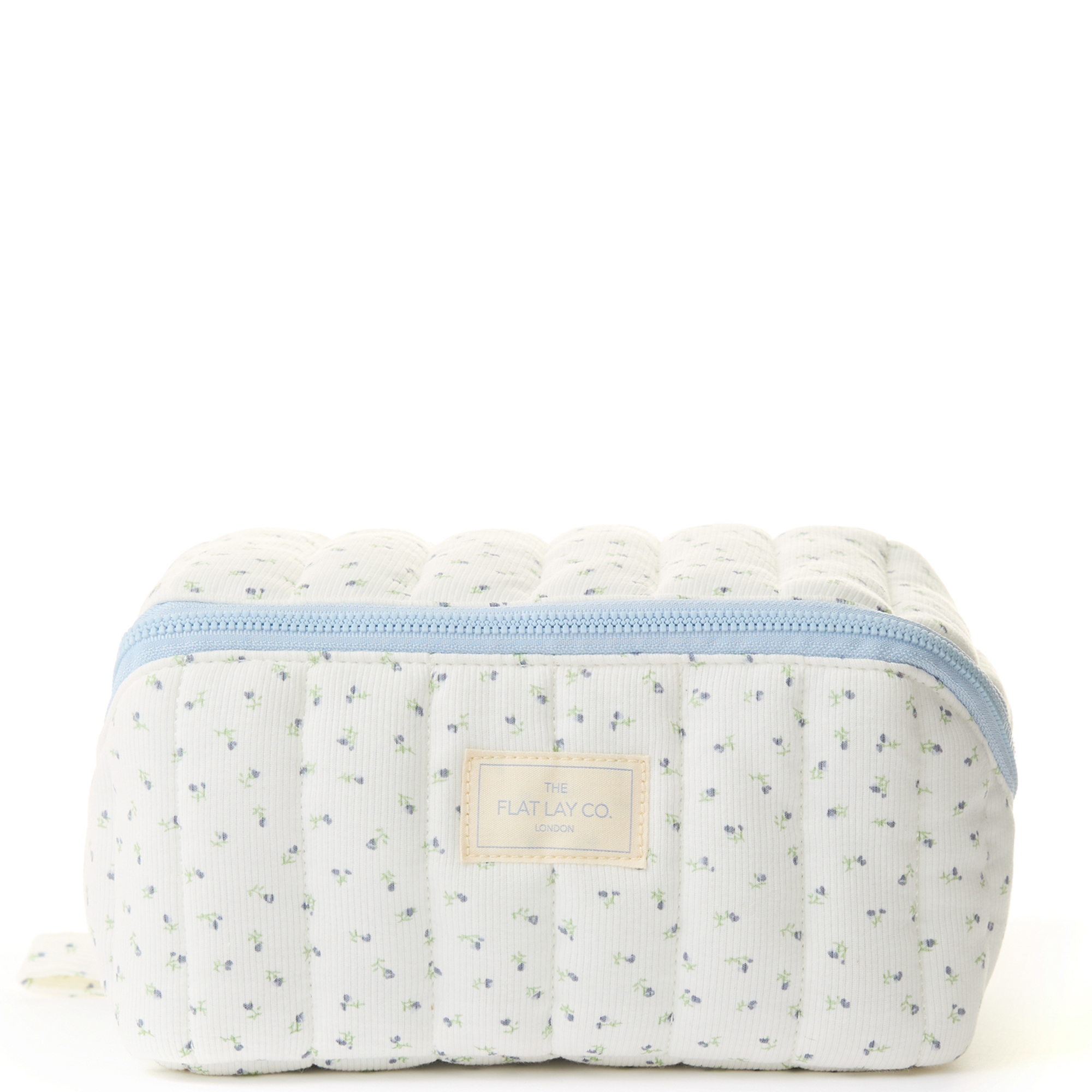 The Flat Lay Co. Marshmallow Flat Lay Makeup Box Bag - Cozy Cotton Ditsy Floral | LOOKFANTASTIC