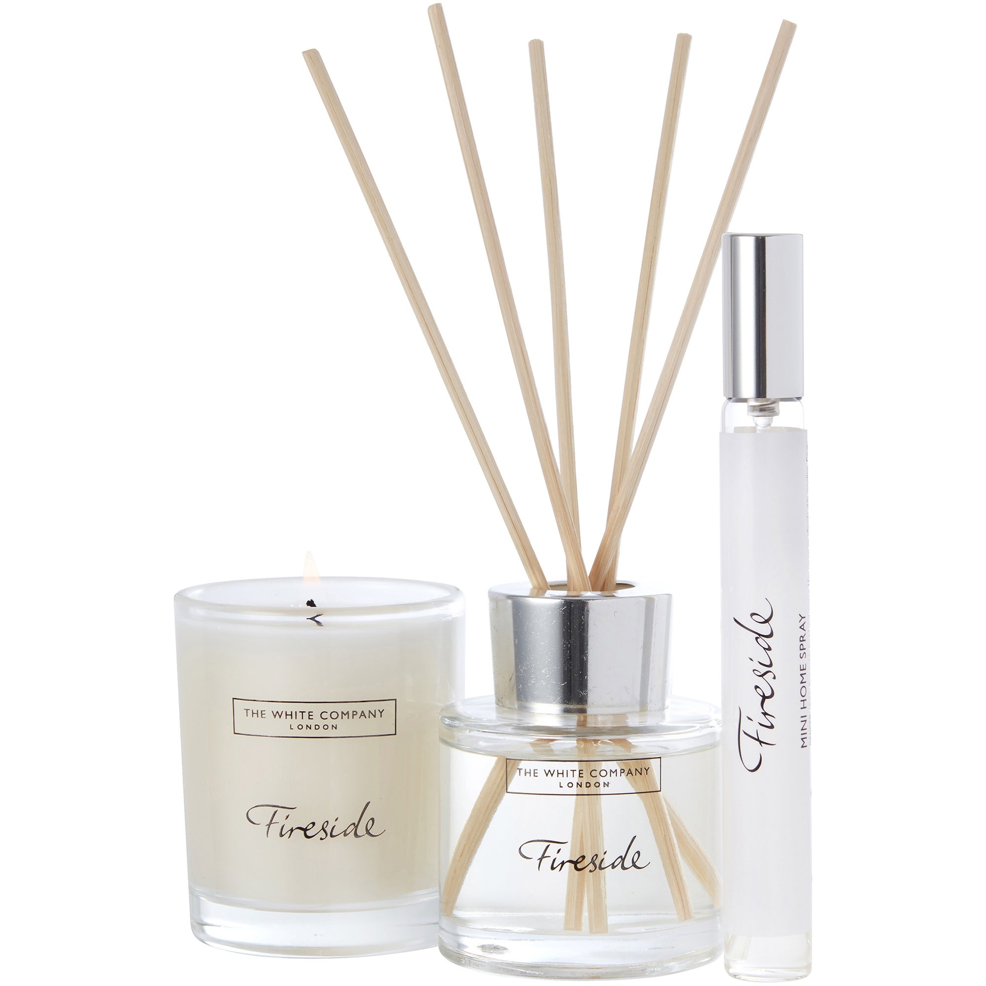 The White Company Fireside Mini Home Scenting Set