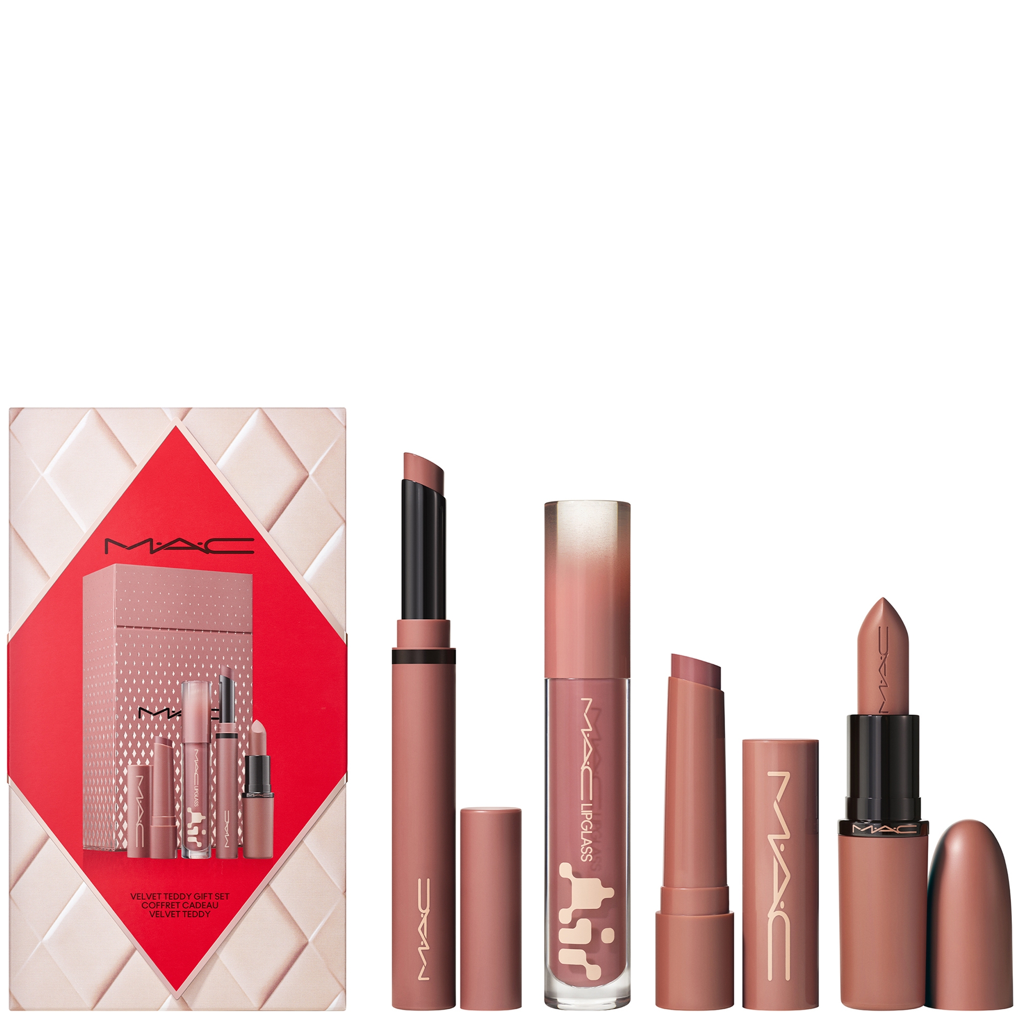 MAC Totally Teddy Lip Kit (Worth £98) | LOOKFANTASTIC