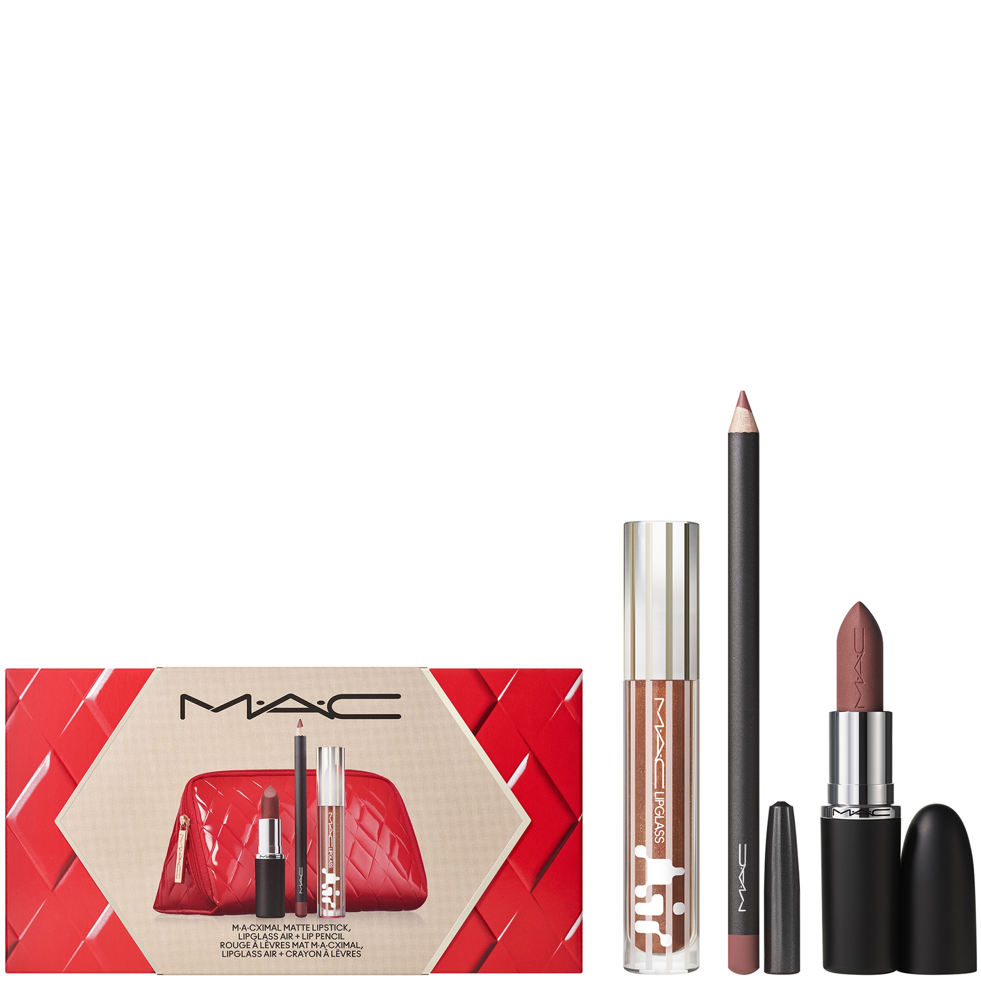 MAC Trending Tomorrow Lip Trio Nude | LOOKFANTASTIC