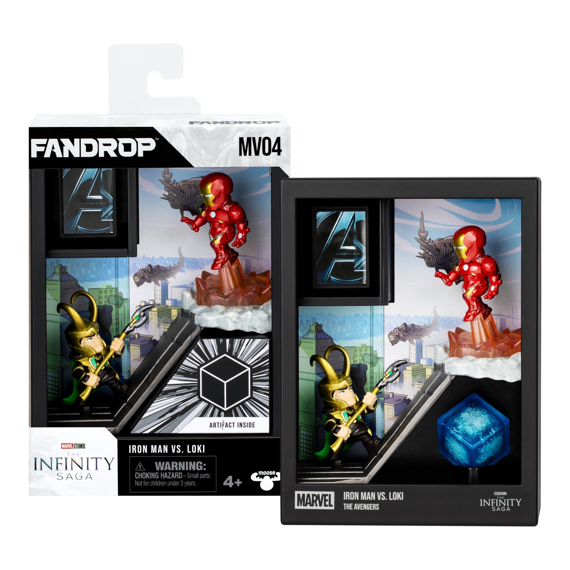 Fandrop Marvel Wave 1 Figure 2 Pack Iron Man Vs Loki | Zavvi UK
