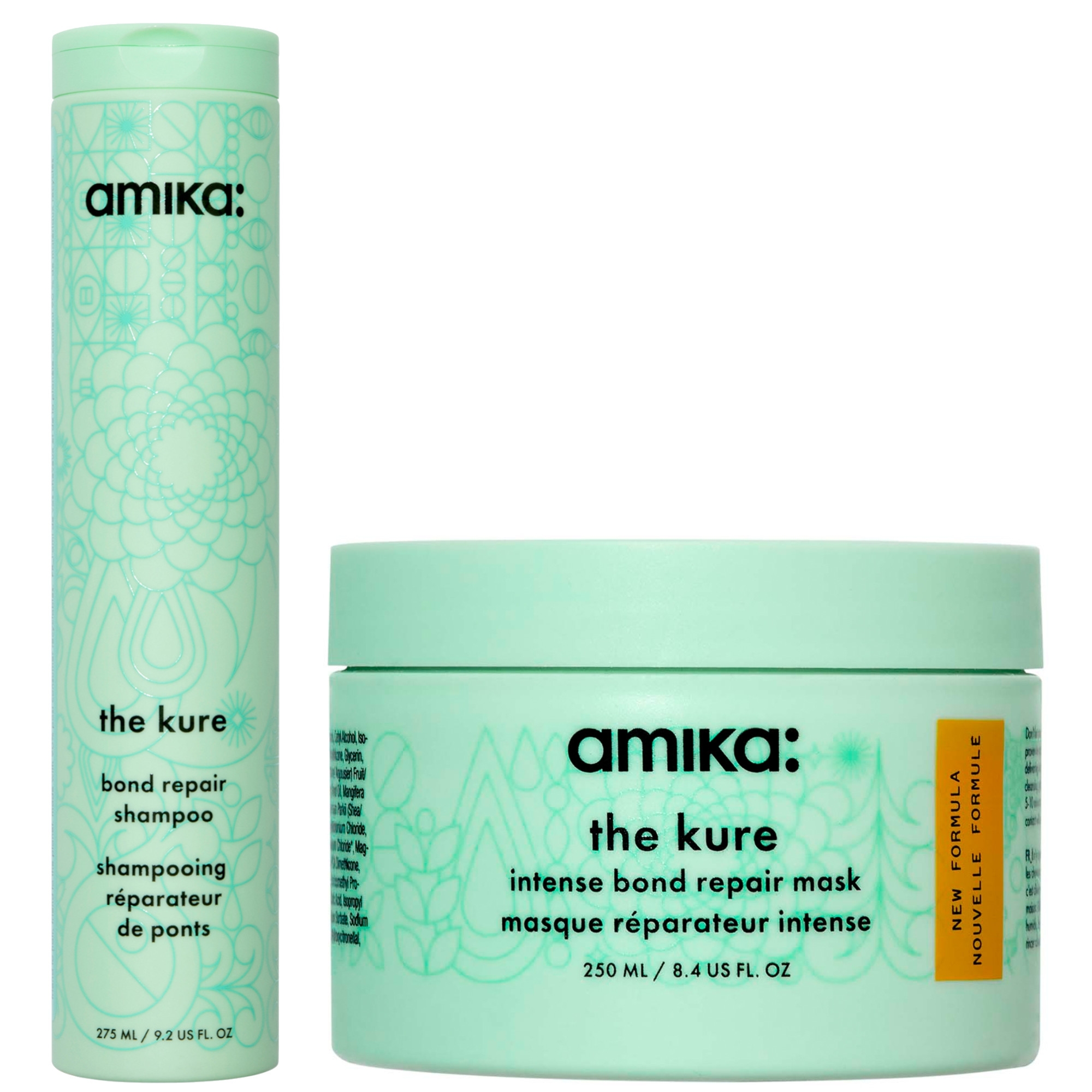 cult Amika Kure Mask + Kure Shampoo