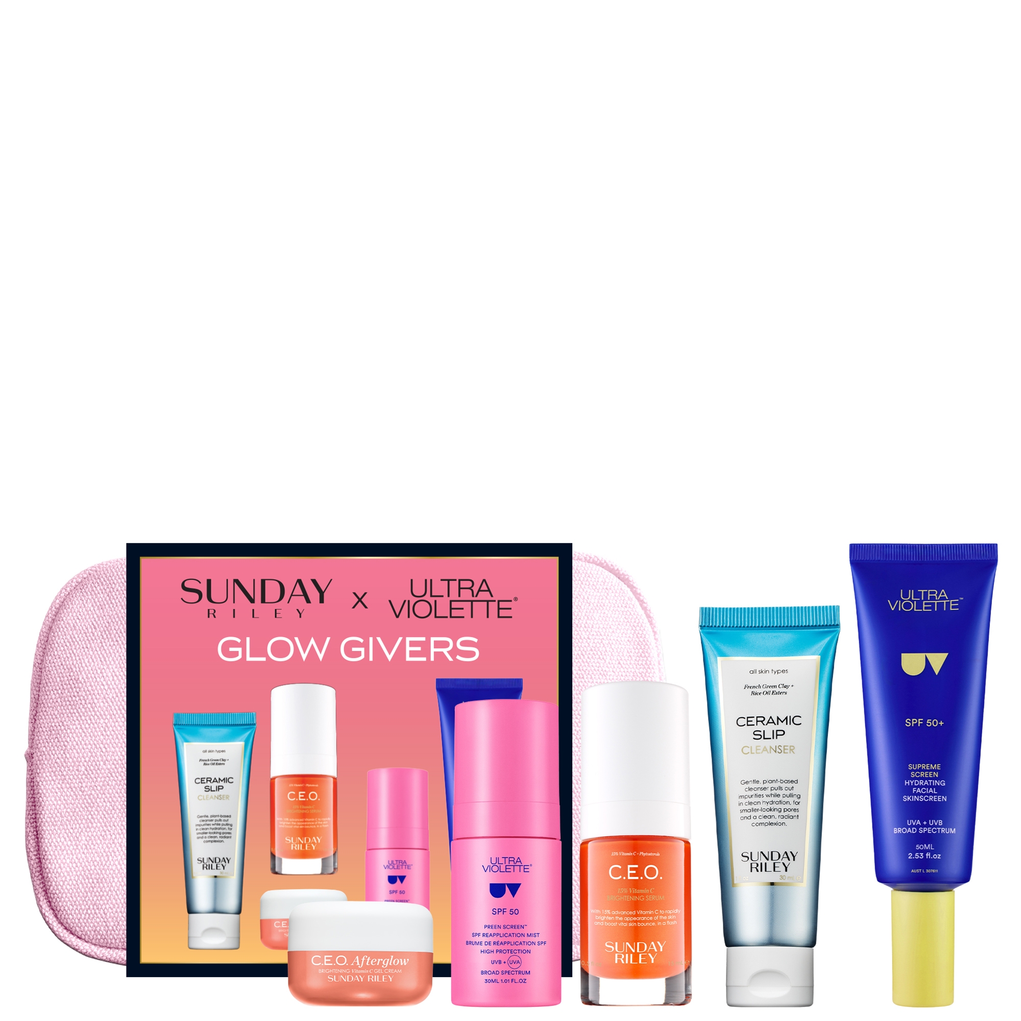 Sunday Riley x Ultra Violette: Glow Givers Kit | CultBeauty