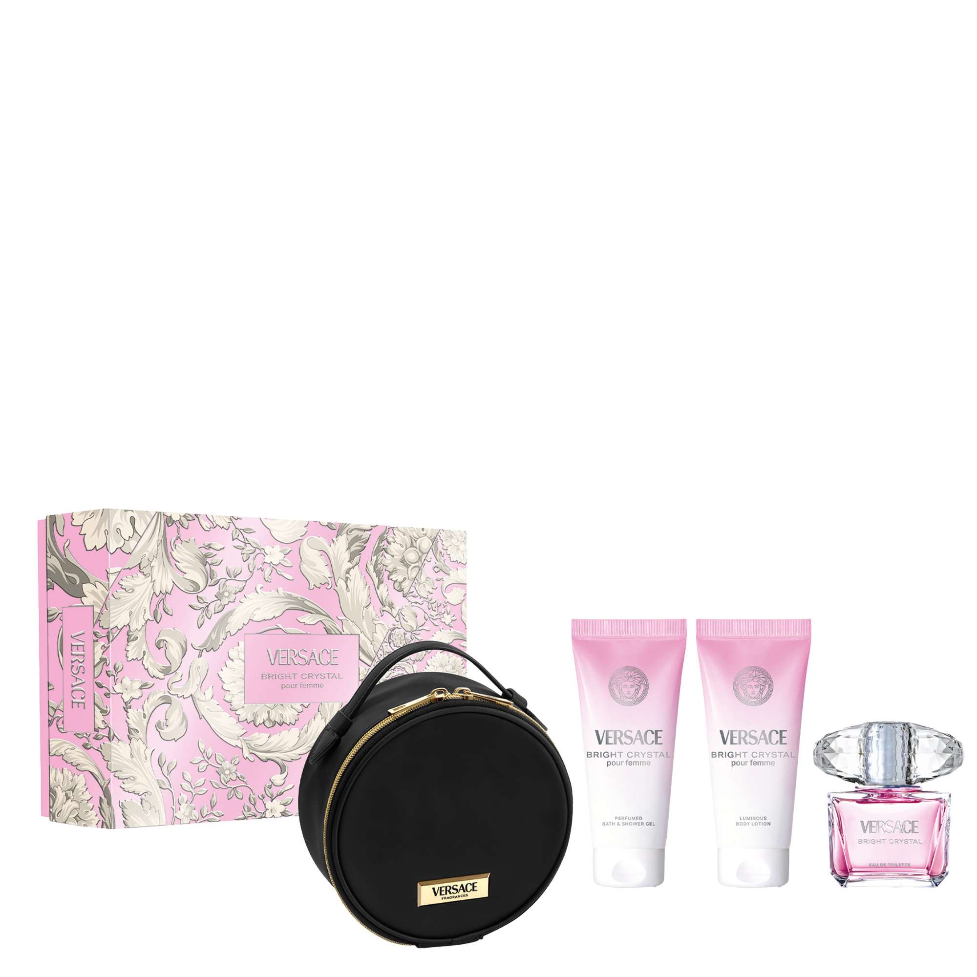 Versace Bright Crystal Eau de Toilette Spray 90ml Gift Set | allbeauty