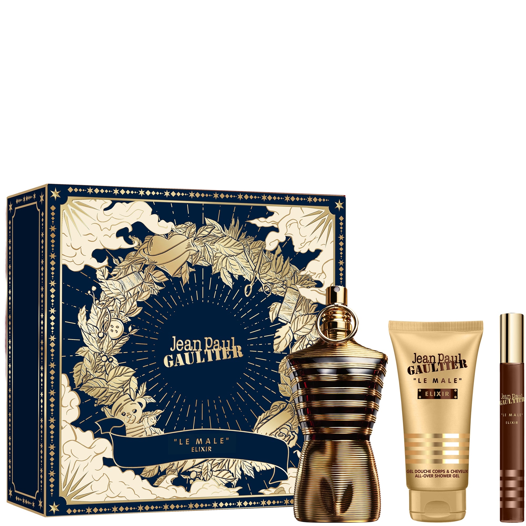 jean paul gaultier le male elixir ekstrakt perfum 75 ml   zestaw  