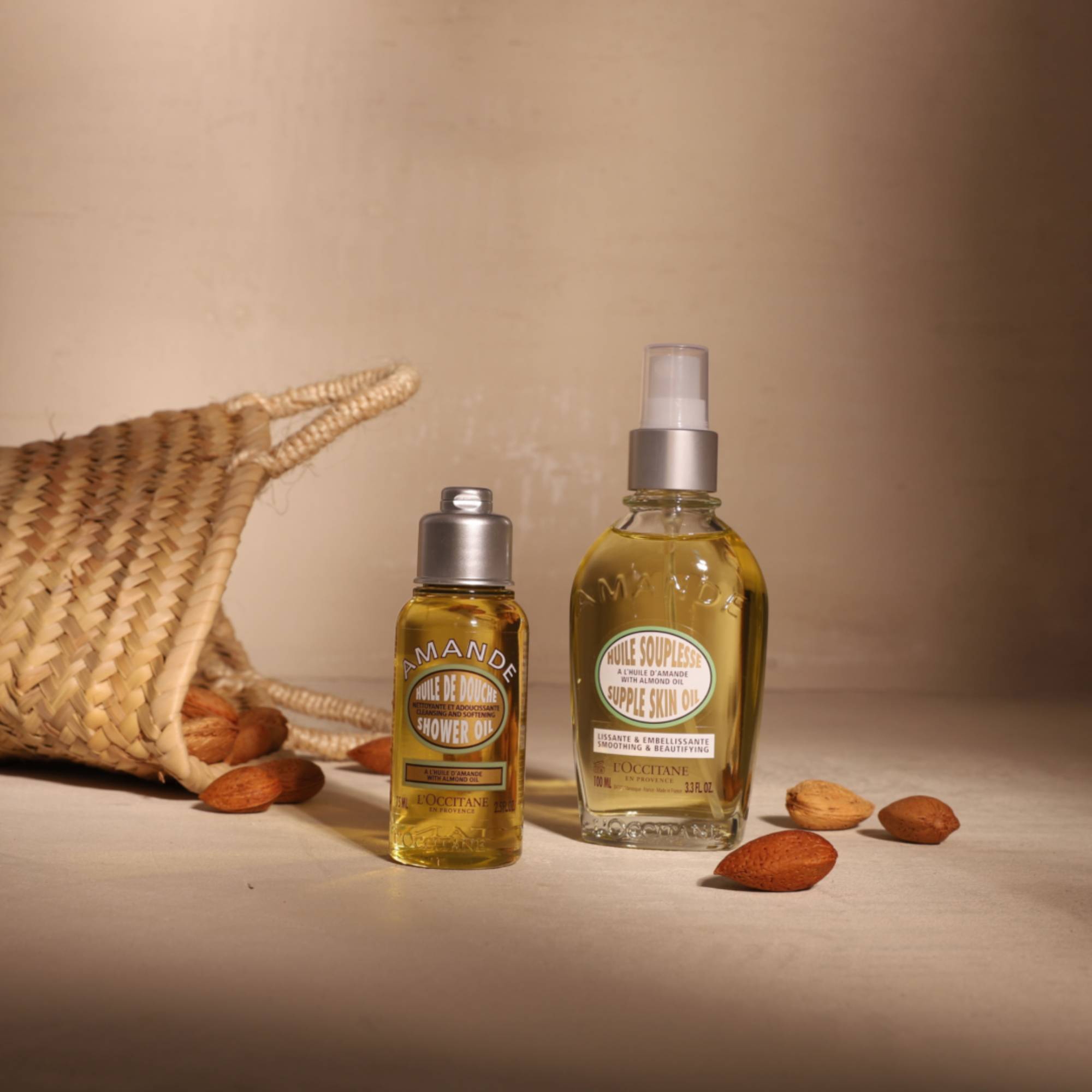 L'Occitane Almond Shower & Supple Skin Oil Duo 75ml | Cult Beauty