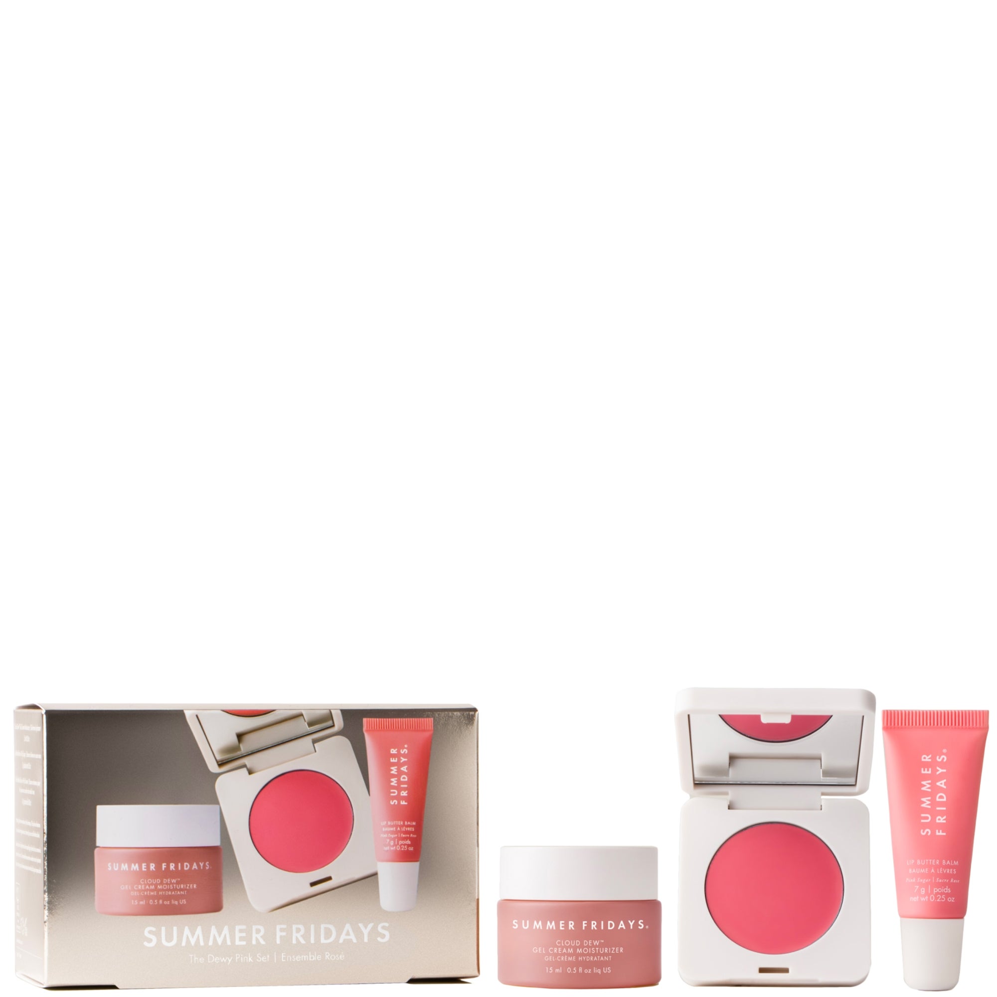 Pink Weekend Addition Summer Fridays The Dewy Pink Set (Worth £52) | Cult Beauty