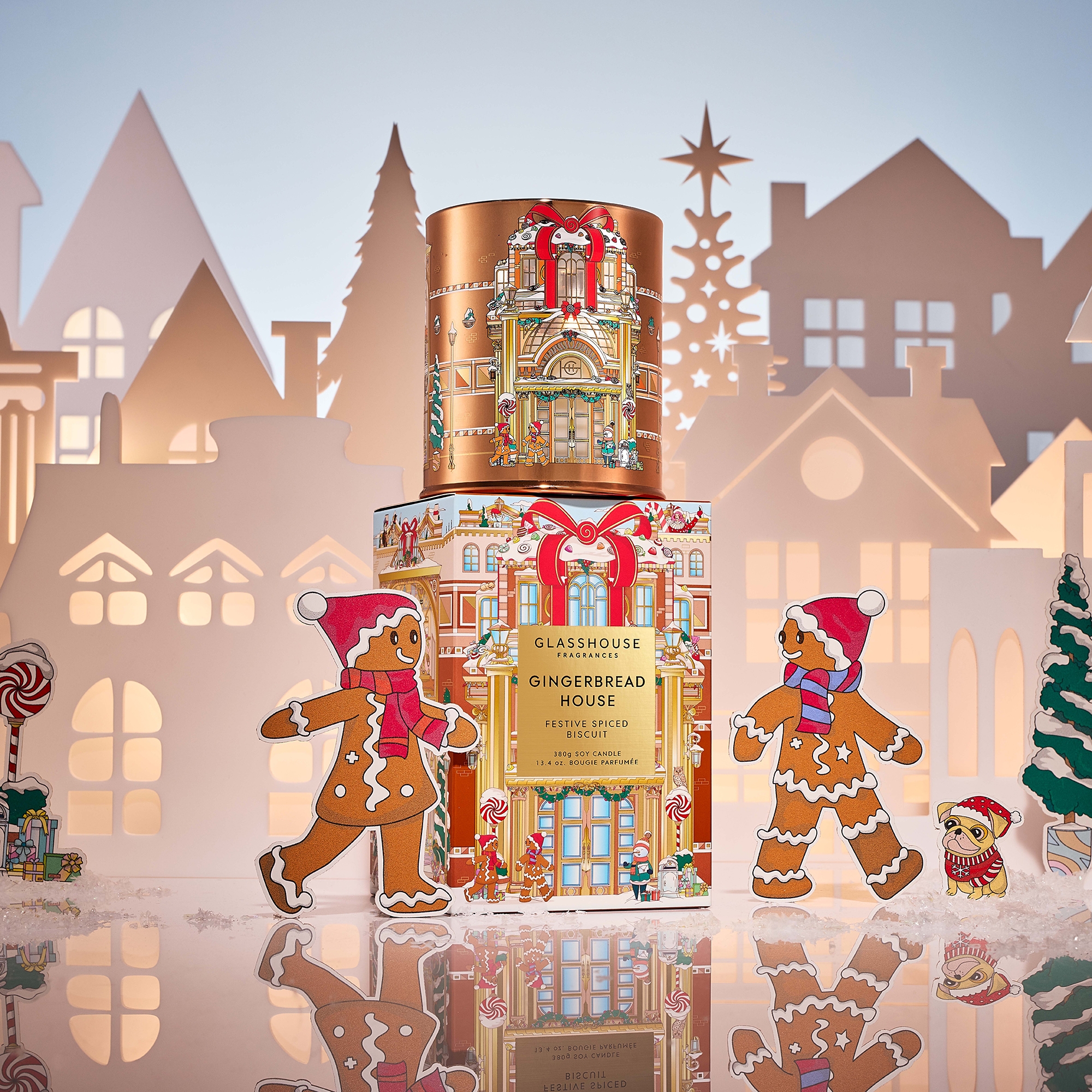 Glasshouse Fragrances Gingerbread House Candle 13.4oz | Dermstore
