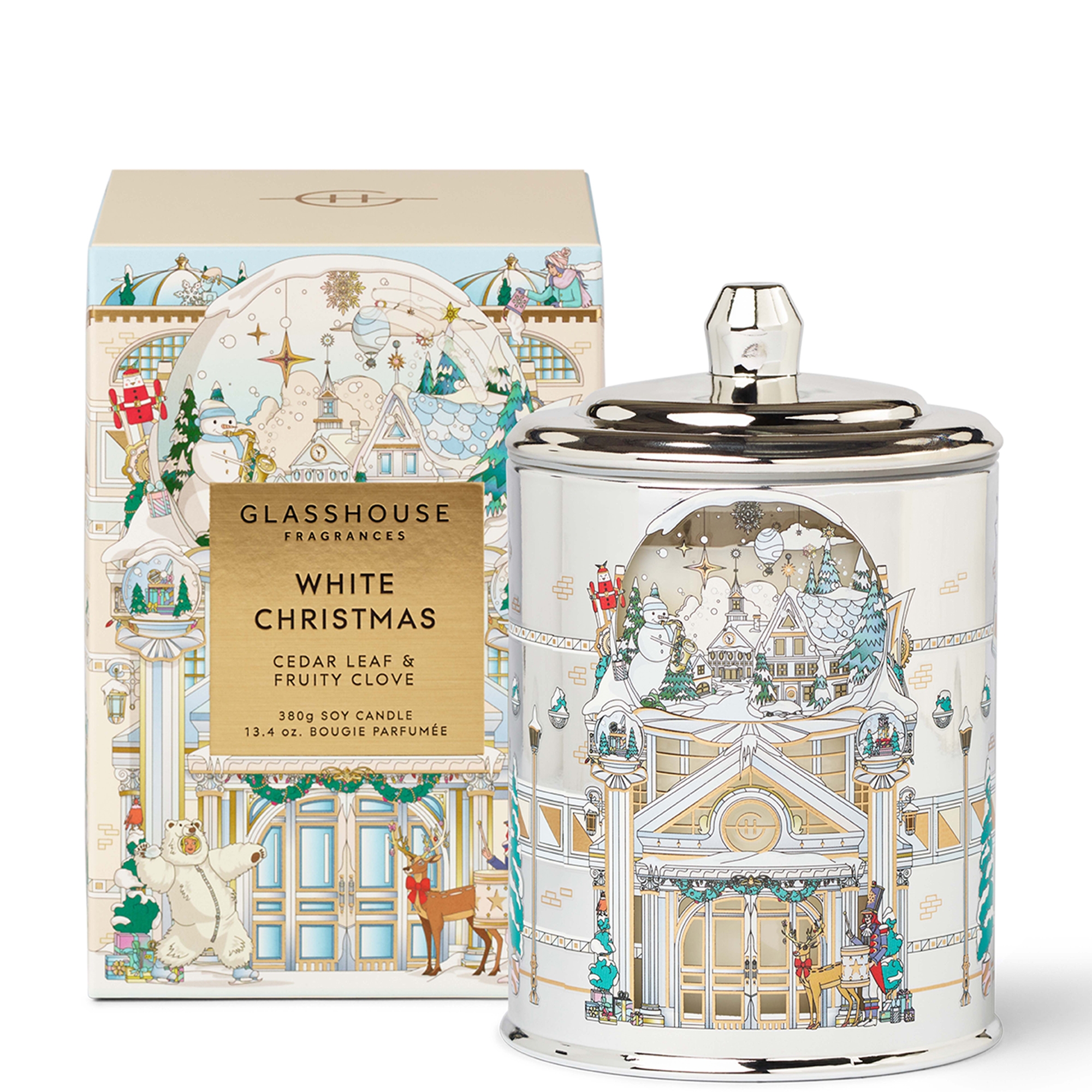 Glasshouse Fragrances White Christmas Candle 13.4oz | Dermstore