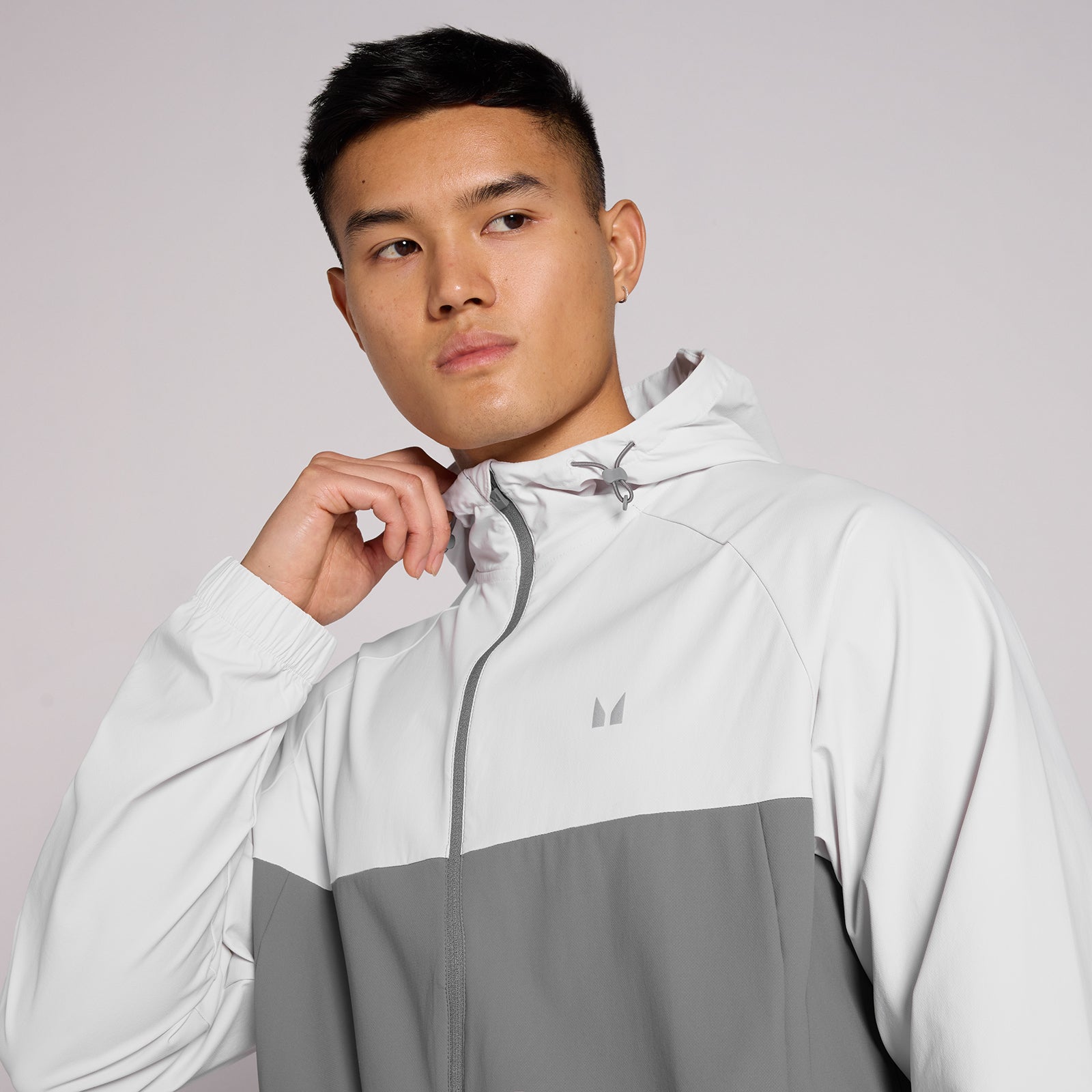 MP Men's Tempo Two Tone Jacket - Lilac / Steel Grey | Myprotein UK