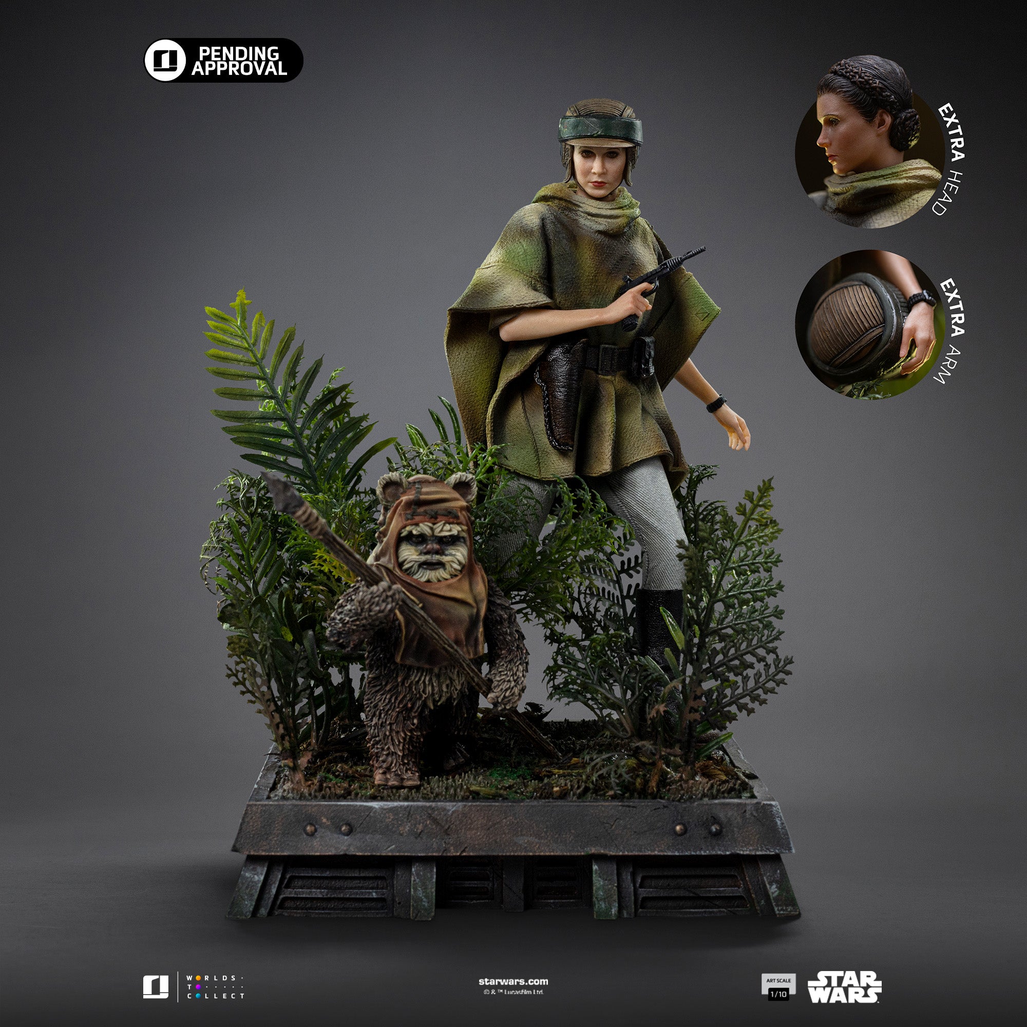 Star Wars Estatua de diseñador Ewok by Mab Graves Pink Variant 18 cm Sideshow Collectibles