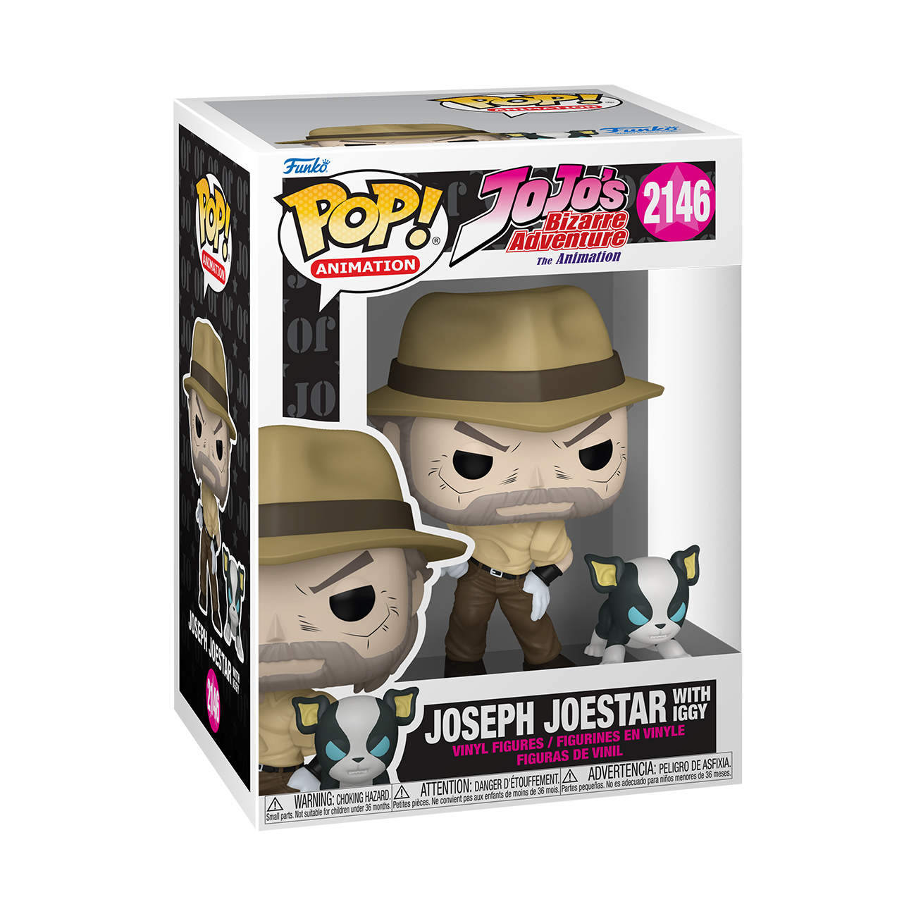 Jojo's Bizarre Adventure Joseph & Iggy Funko Pop Buddy | Zavvi UK
