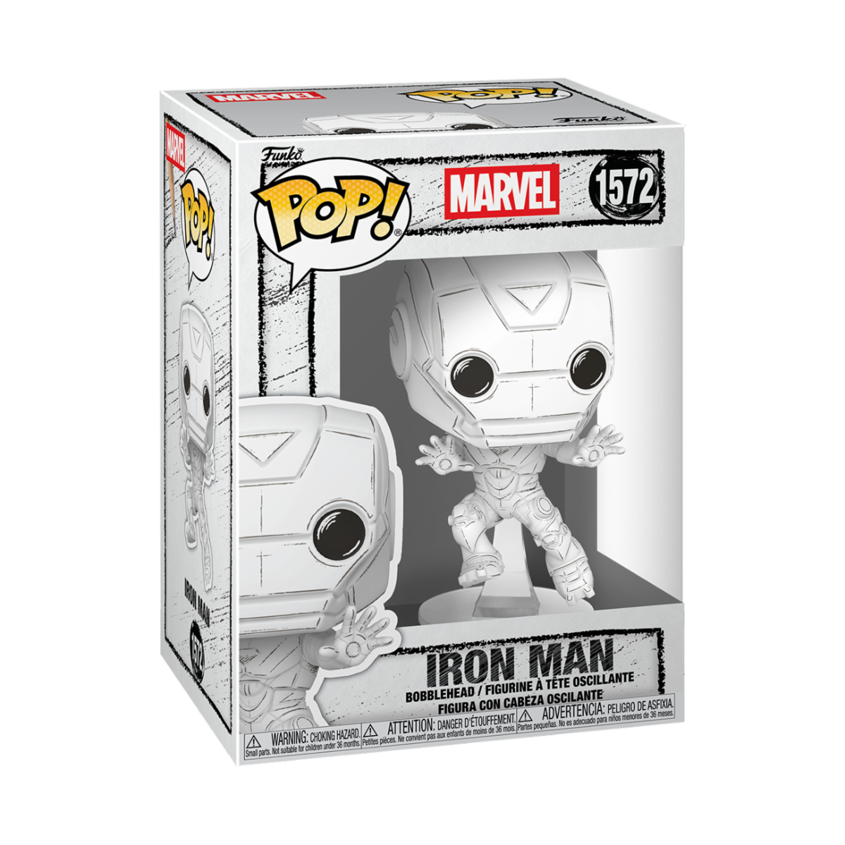 Marvel Sketched Iron Man Funko POP Vinyl | Zavvi UK