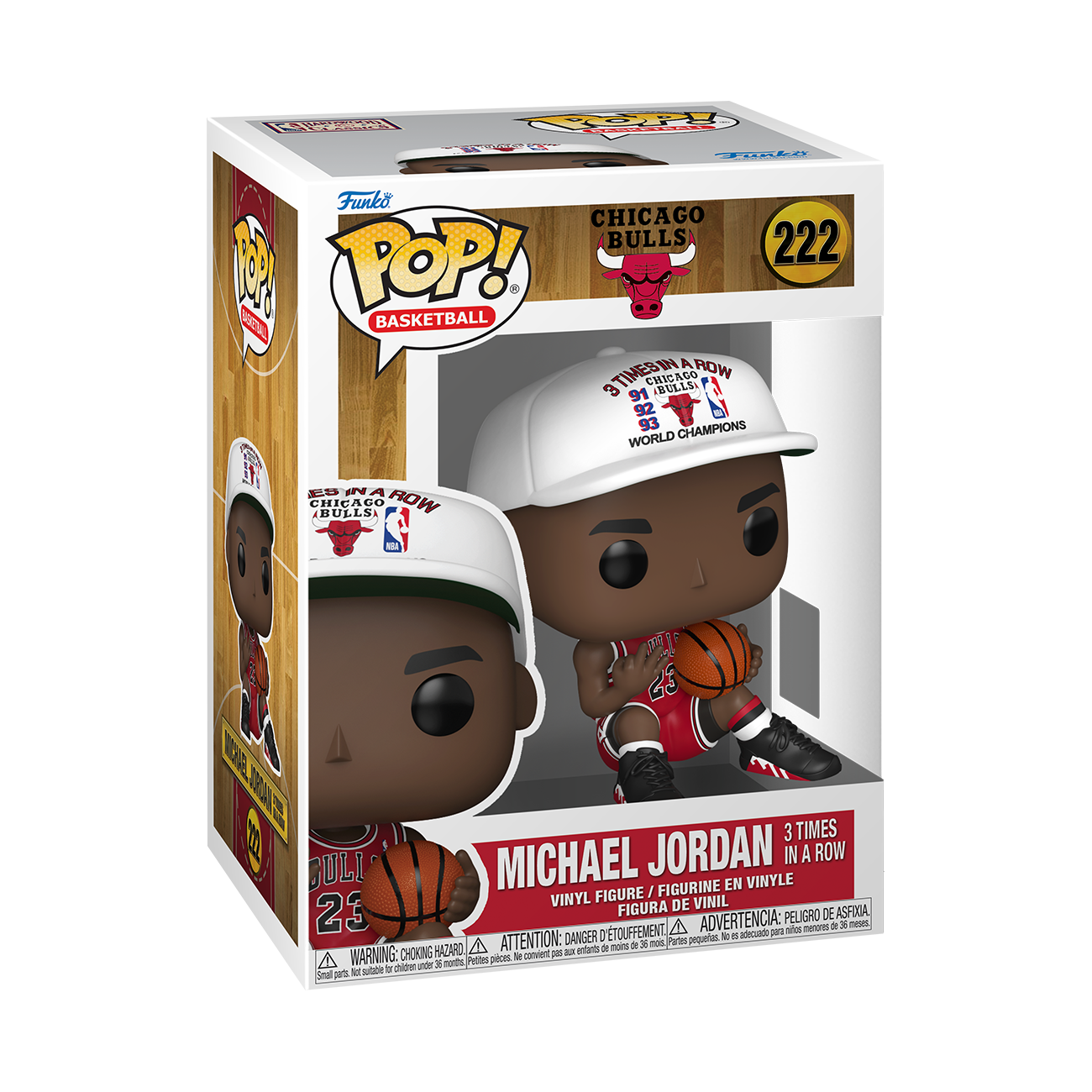 NBA Bulls Michael Jordan (3x in a Row) Funko POP! Vinyl | Zavvi UK