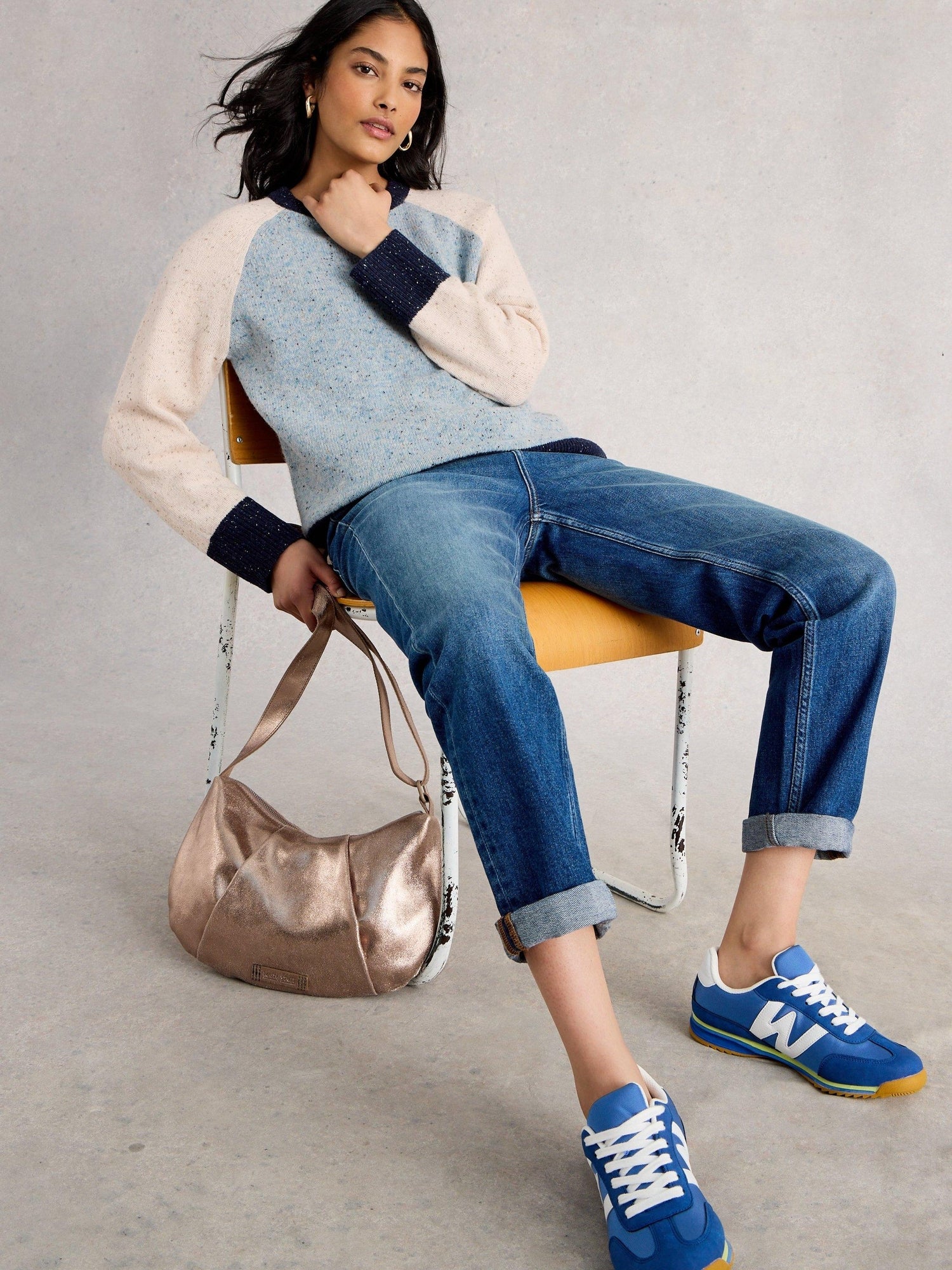 Pull Colorblock Pull Colorblock Nep - Blue Mlt - 52 | White Stuff