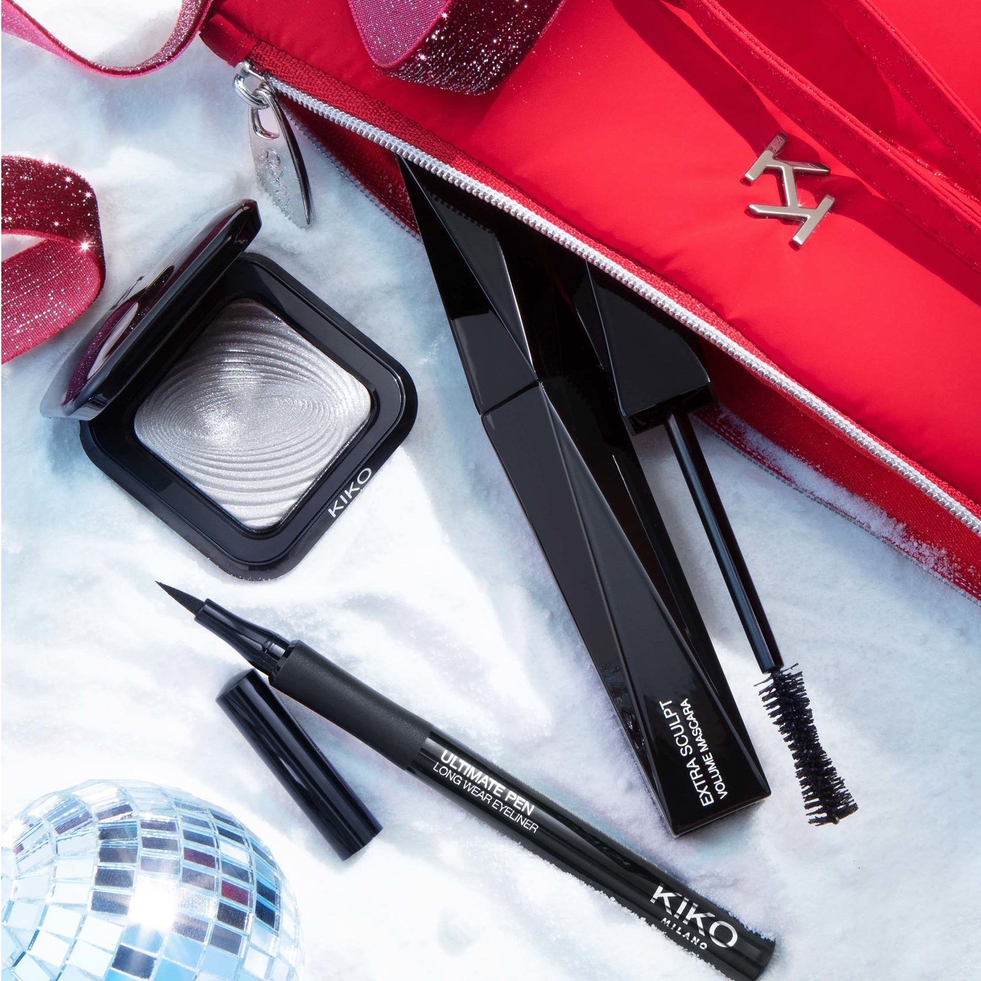 ~I am kiko~様 マジックシステム1剤2剤 KIKO Milano Jingle Trio Eyes Gift Set | LOOKFANTASTIC