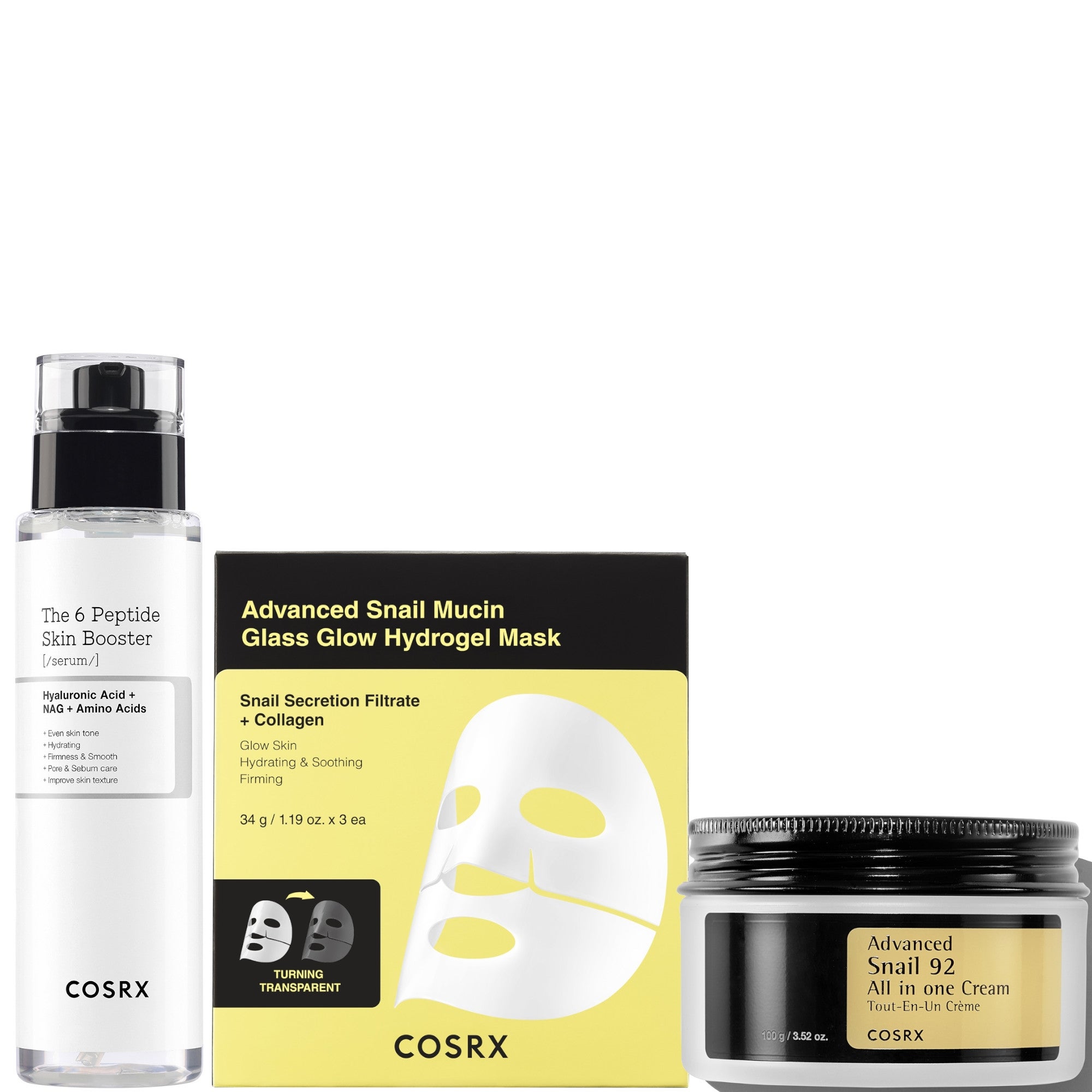 COSRX Mirror Skin Set with Snail Mucin and Peptides | LOOKFANTASTIC