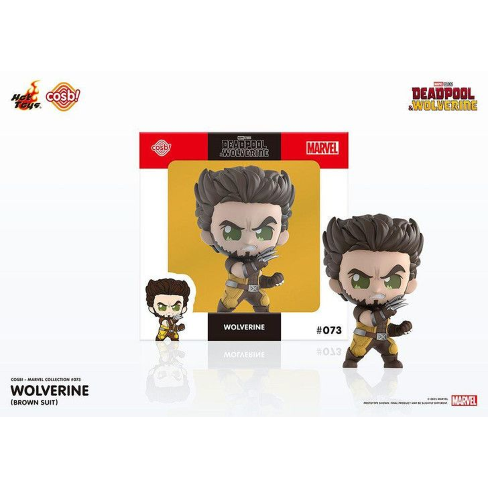 Hot Toys Cosbi Marvel Deadpool & Wolverine Wolverine (Brown Suit